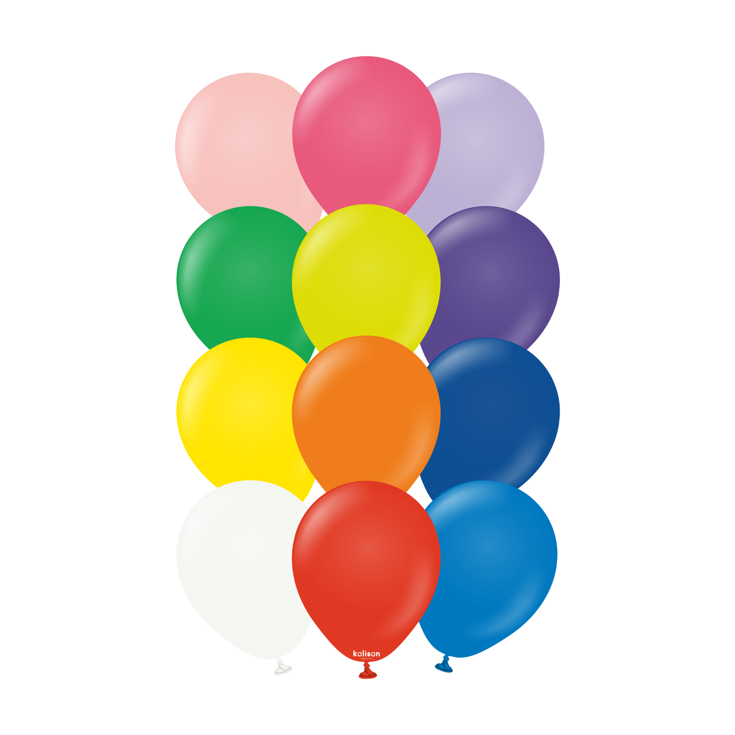2311-standard-mix-5-inch-w-logo.png 5'' Standart Balon Karışık 100'lü - Görsel 1