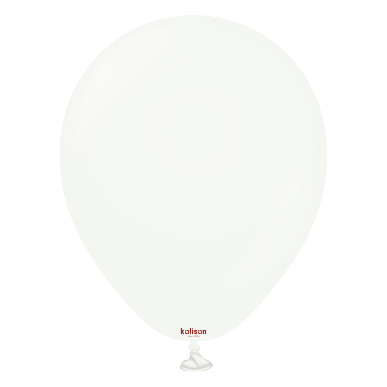 2312-standard-white-5-inch-w-logo.png 5'' Standart Balon Beyaz (White) 100'lü - Görsel 1