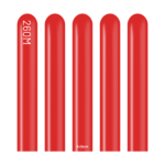 Pastel Koyu Kırmızı Sosis Balon (Deep Red) 100'lü