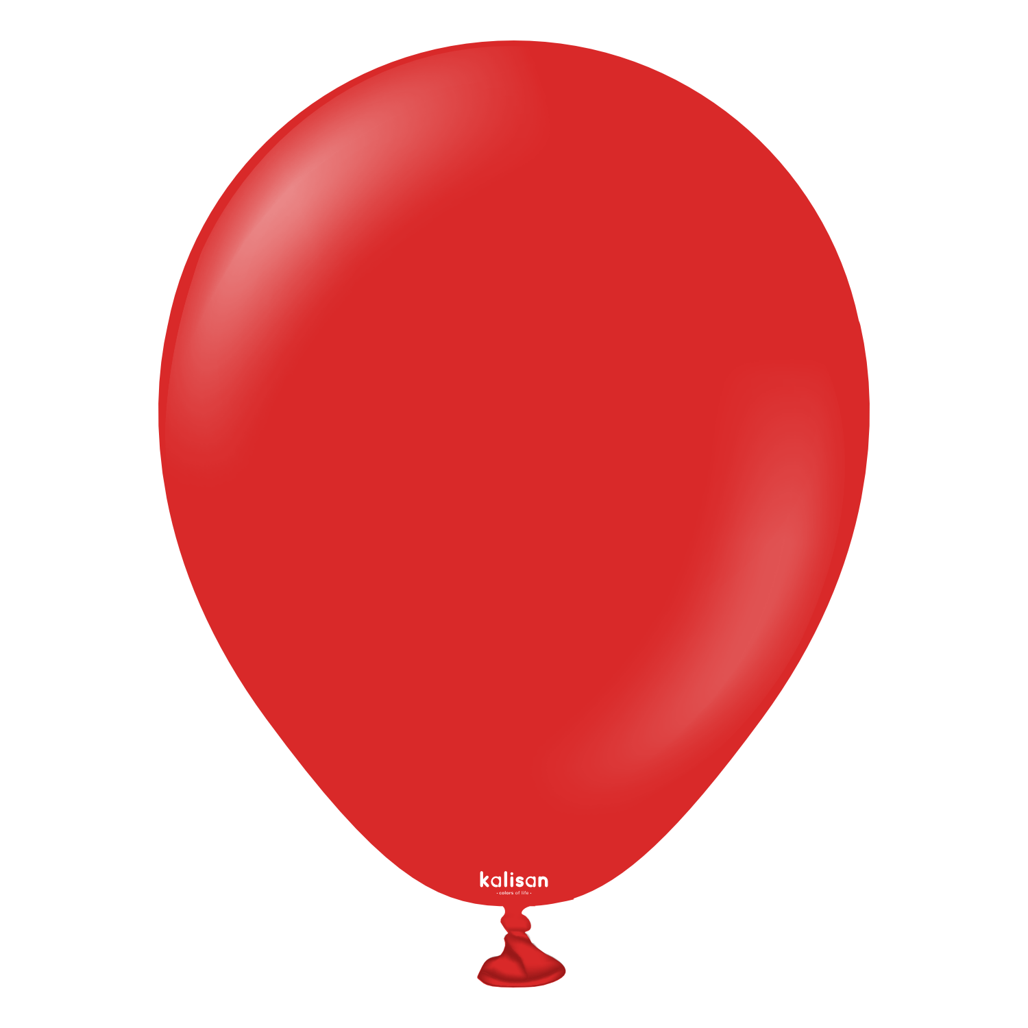 2313-standard-red-5-inch-w-logo.png 5'' Standart Balon Kırmızı (Red) 100'lü - Görsel 1