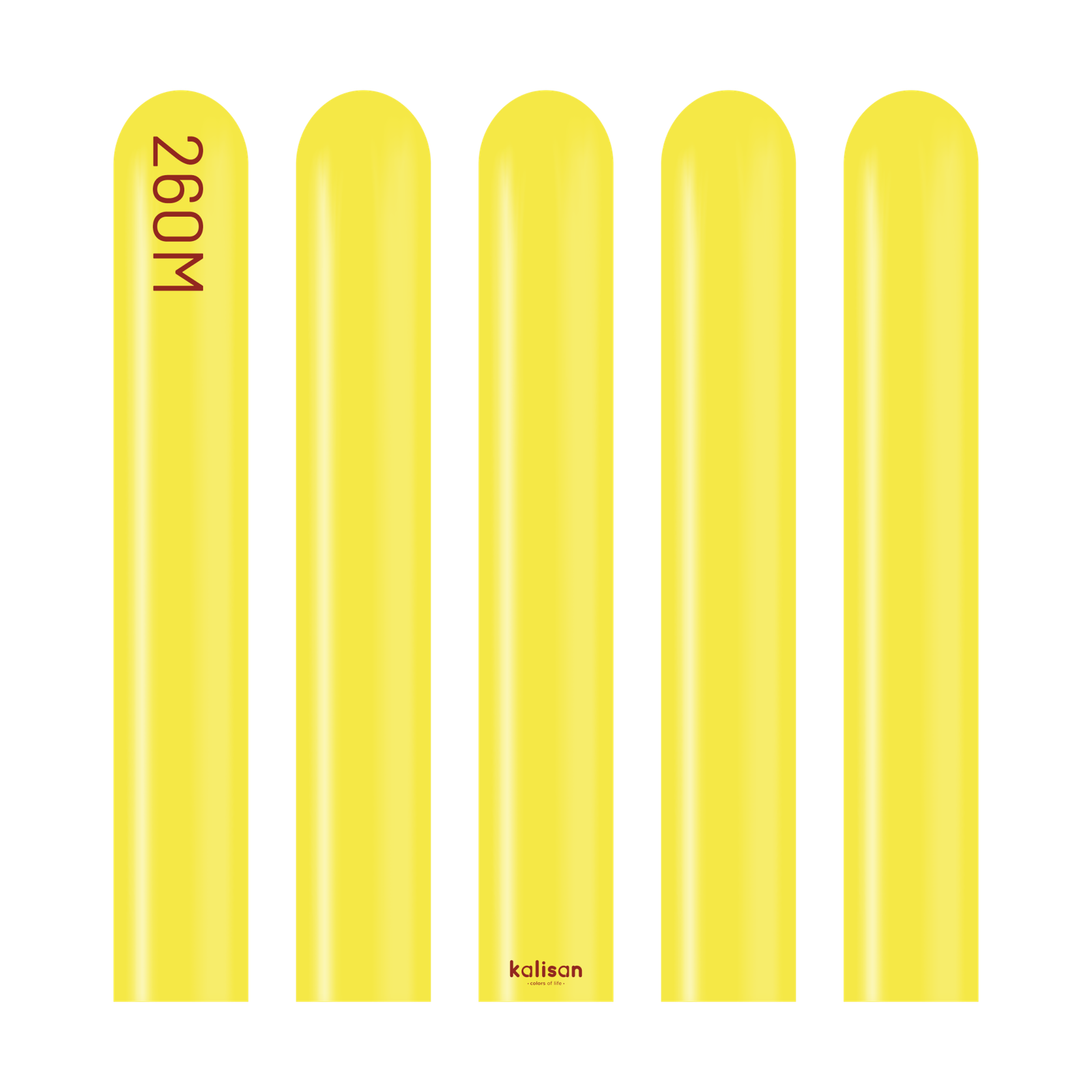2315-standard-yellow-260-w-logo.png Pastel Sarı Sosis Balon (Yellow) 100'lü - Görsel 1