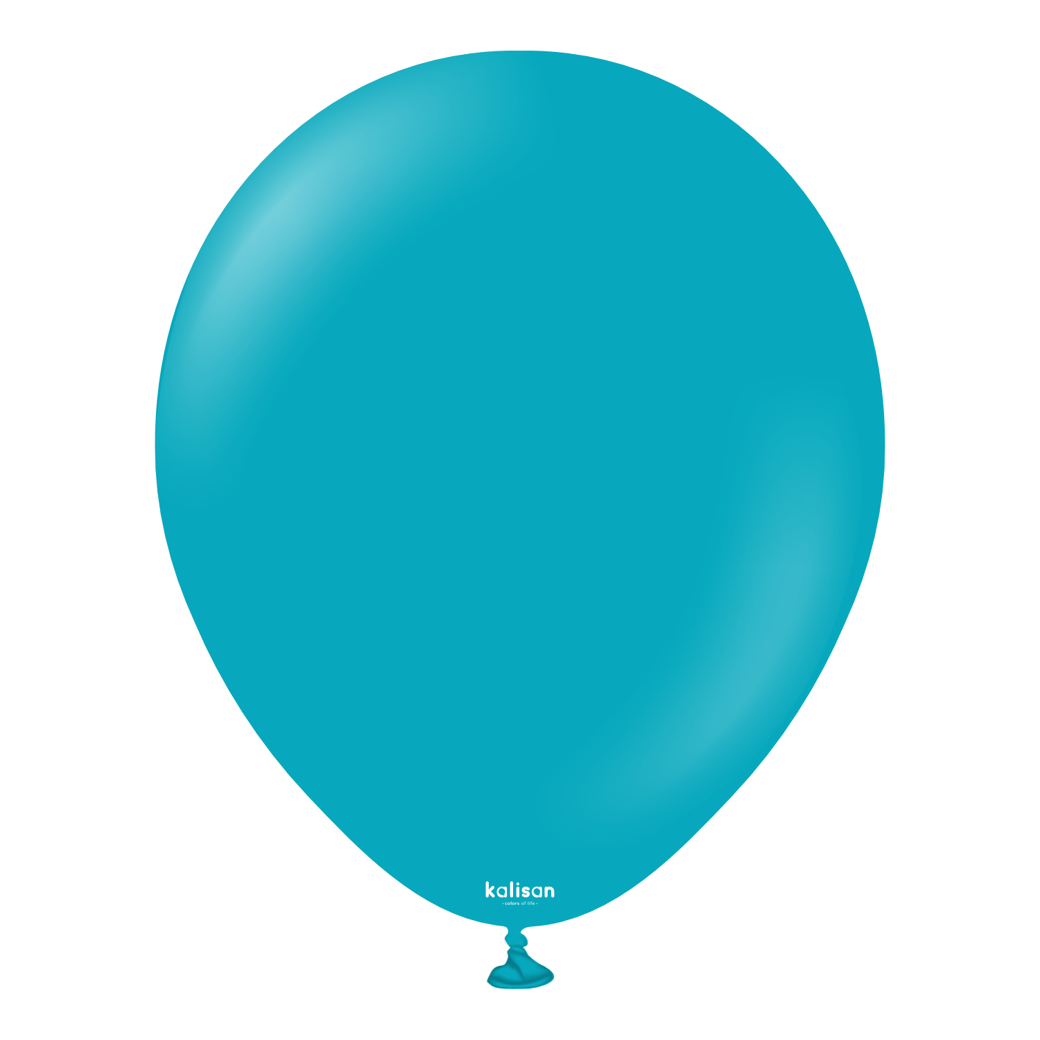 2318-standard-turquoise-12-18-inch-w-logo-1.png 18'' Standart Balon Turkuaz (Turquoise) 5'li - Görsel 1