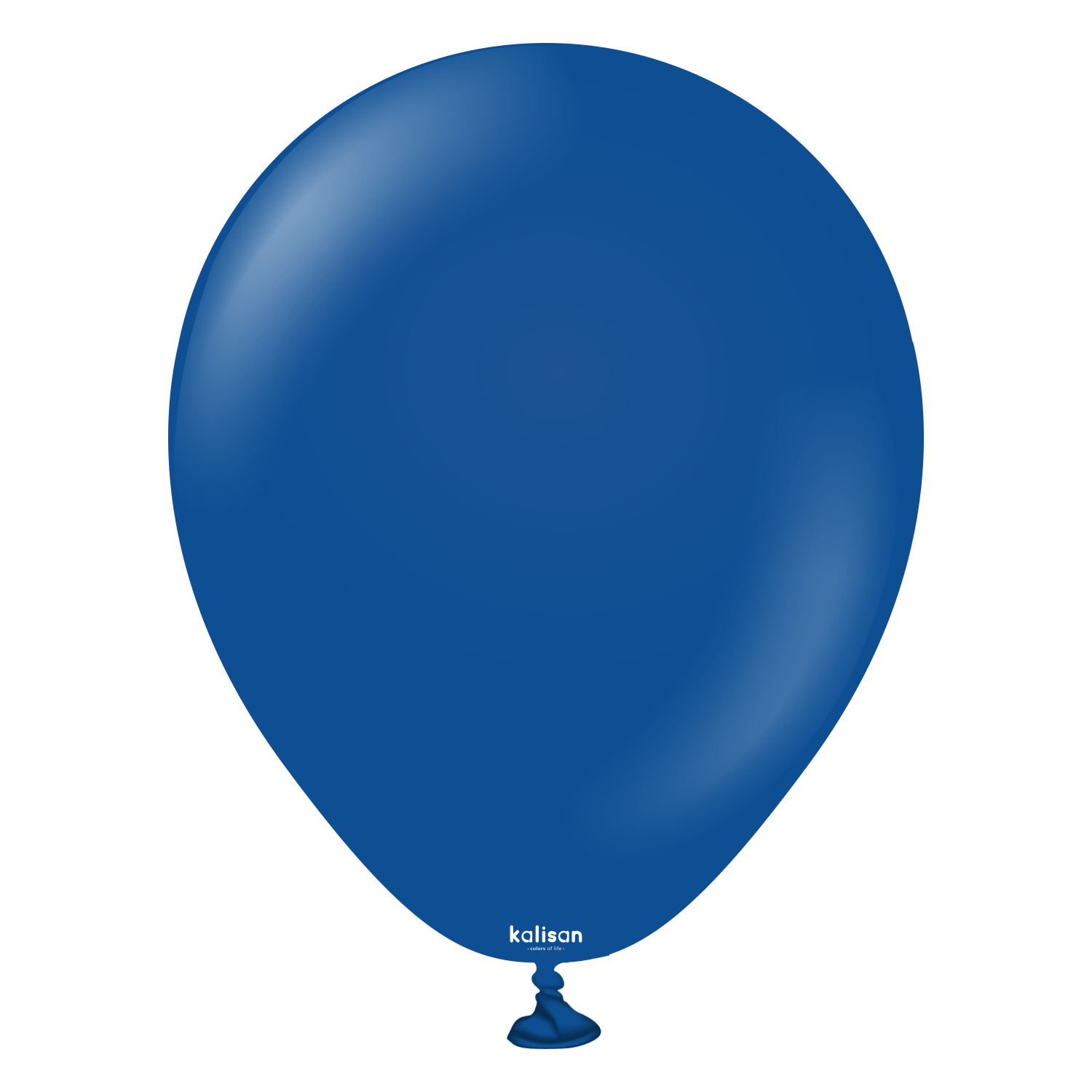 2319-standard-dark-blue-5-inch-w-logo.png 5'' Standart Balon Lacivert (Dark Blue) 100'lü - Görsel 1