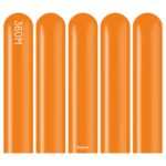 360M Pastel Turuncu Sosis Balon (Orange) 50'li Nozzle Up