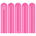 360M Pastel Fuşya Sosis Balon (Fuchsia) 50'li Nozzle Up