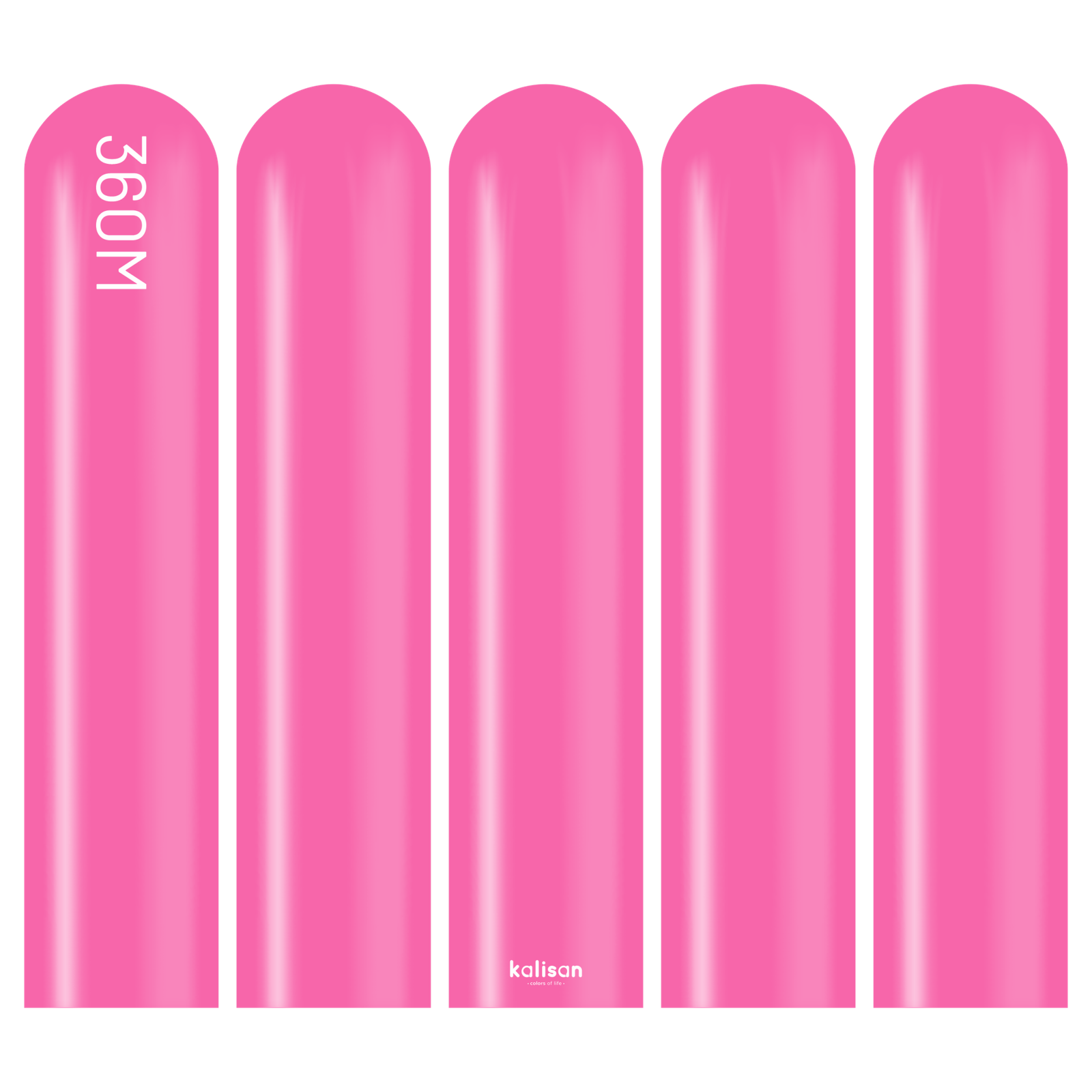 2321-standard-fuchsia-360-w-logo.png 360M Pastel Fuşya Sosis Balon (Fuchsia) 50'li Nozzle Up - Görsel 1
