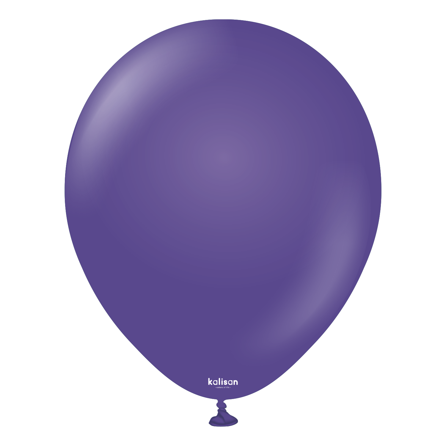 2323-standard-violet-12-inch-w-logo.png 18'' Standart Balon Mor (Violet) 5'li - Görsel 1