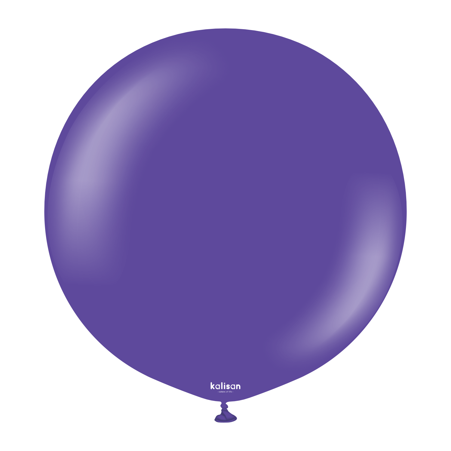 2323-standard-violet-24-inch-w-logo.png 24'' Standart Balon Mor (Violet) 2'li - Görsel 1
