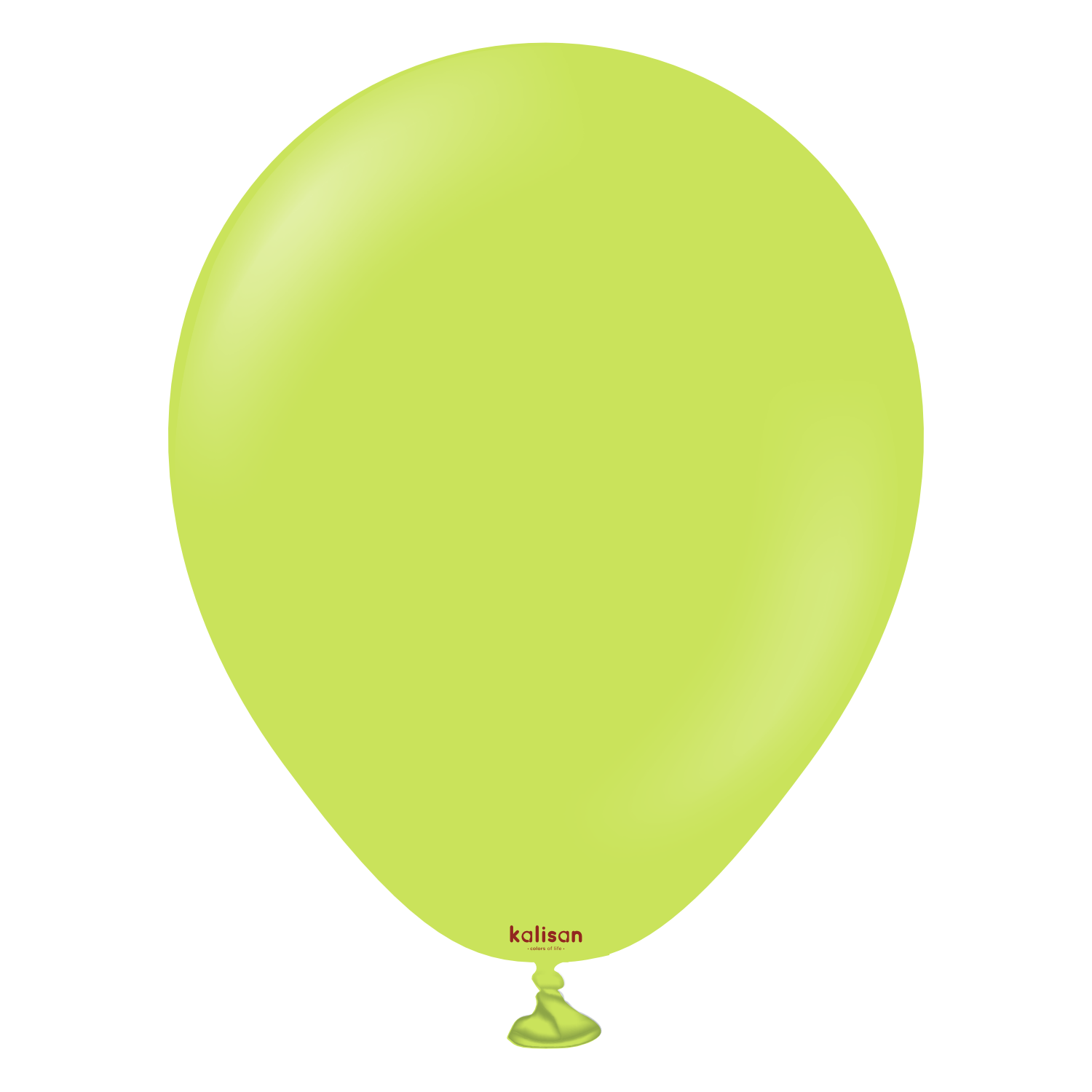 2324-standard-lime-green-5-inch-w-logo.png 5'' Standart Balon Limon Yeşili (Lime Green) 100'lü - Görsel 1