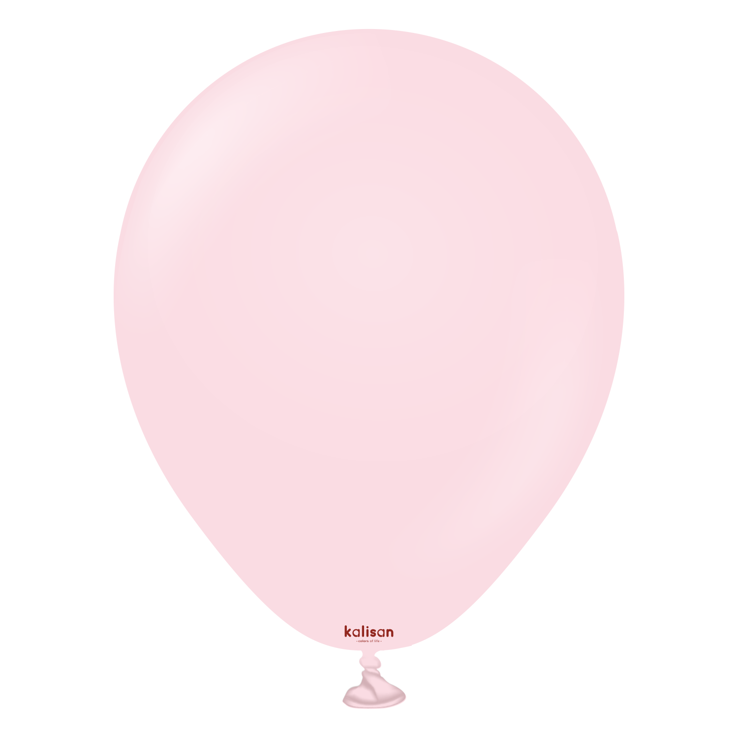 2325-standard-light-pink-5-inch-w-logo.png 5'' Standart Balon Açık Pembe (Light Pink) 100'lü - Görsel 1