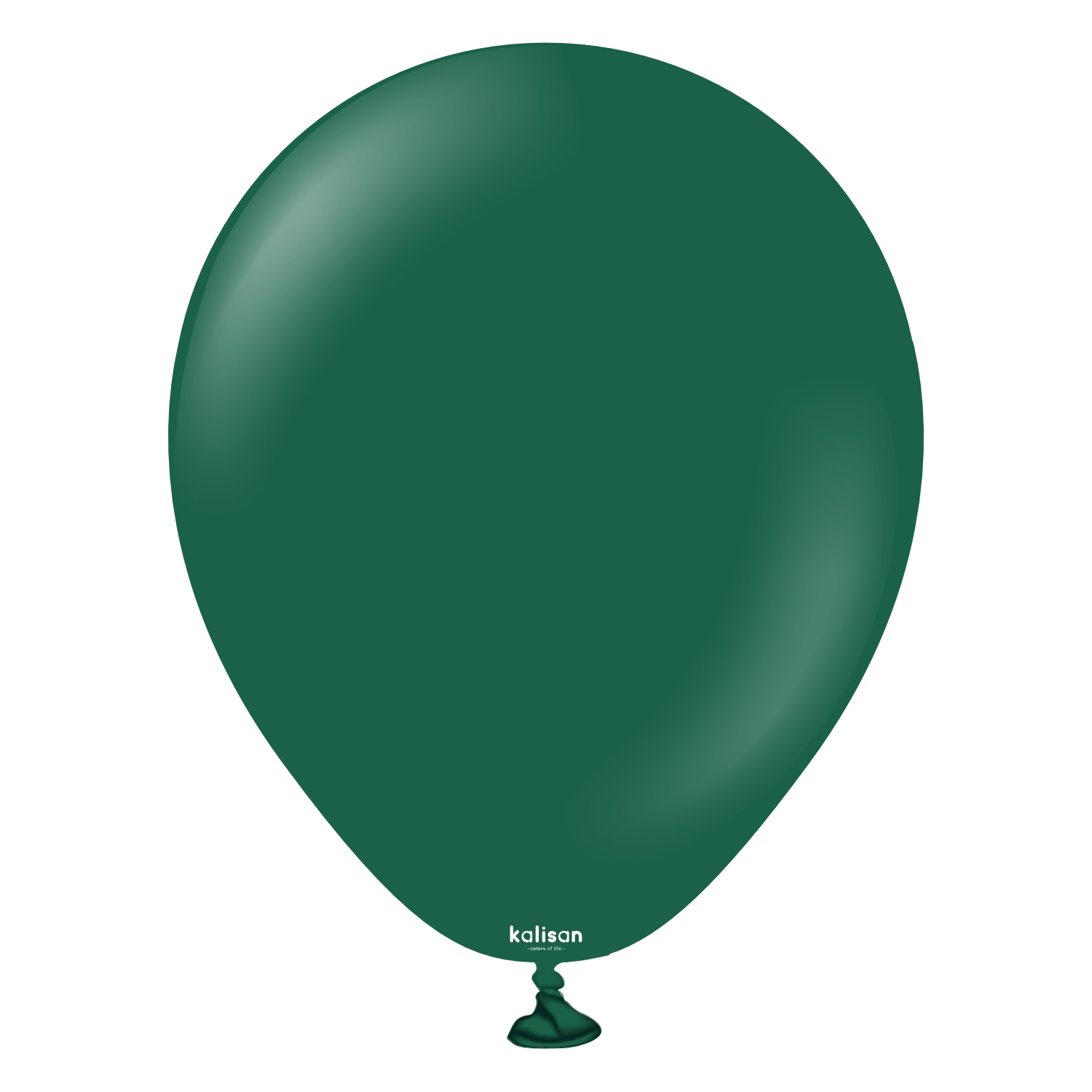 2329-standard-dark-green-5-inch-w-logo.png 5'' Standart Balon Koyu Yeşil (Dark Green) 100'lü - Görsel 1
