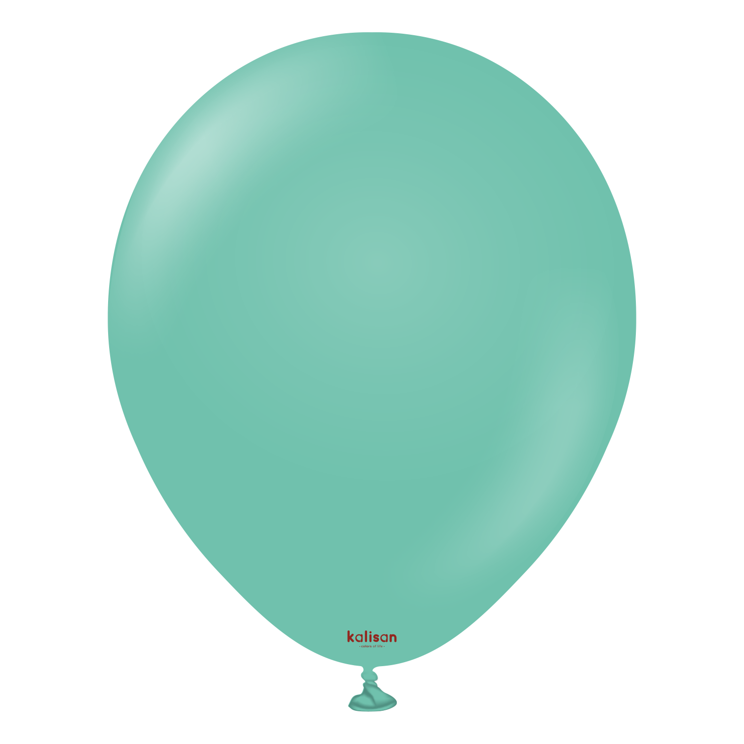 2330-standard-sea-green-12-inch-w-logo-1.png 18'' Standart Balon Deniz Yeşili (Sea Green) 5'li - Görsel 1