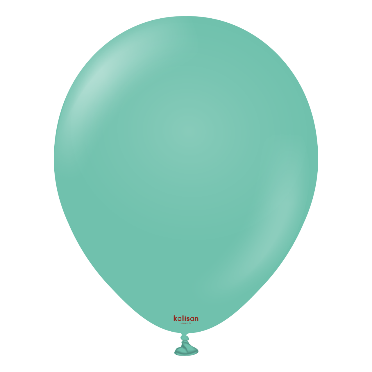 2330-standard-sea-green-12-inch-w-logo.png 12'' Standart Balon Deniz Yeşili (Sea Green) 100'lü - Görsel 1