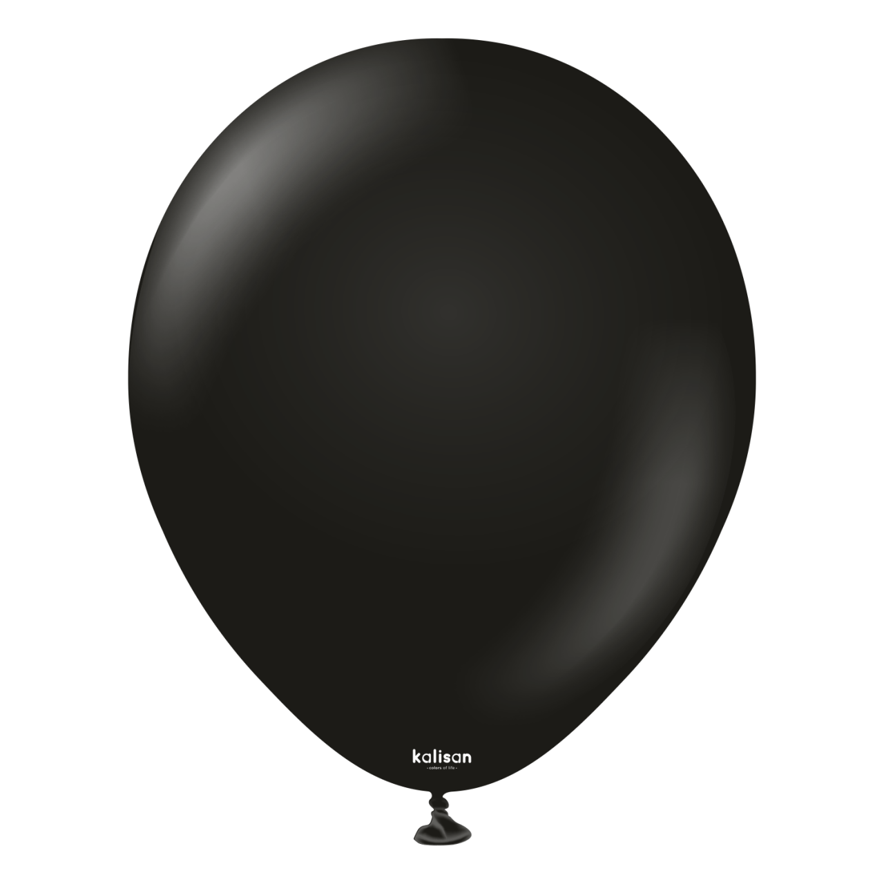 2332-standard-black-18-inch-w-logo.png 18'' Standart Balon Siyah (Black) 5'li - Görsel 1