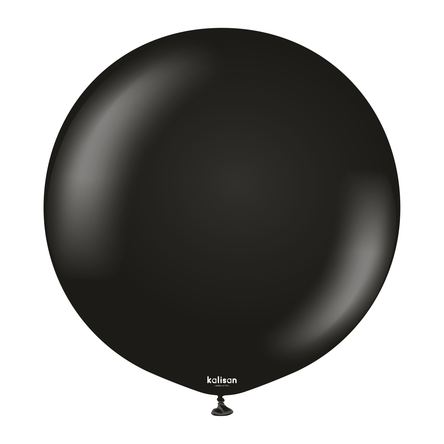 2332-standard-black-24-inch-w-logo.png 24'' Standart Balon Siyah (Black) 2'li - Görsel 1