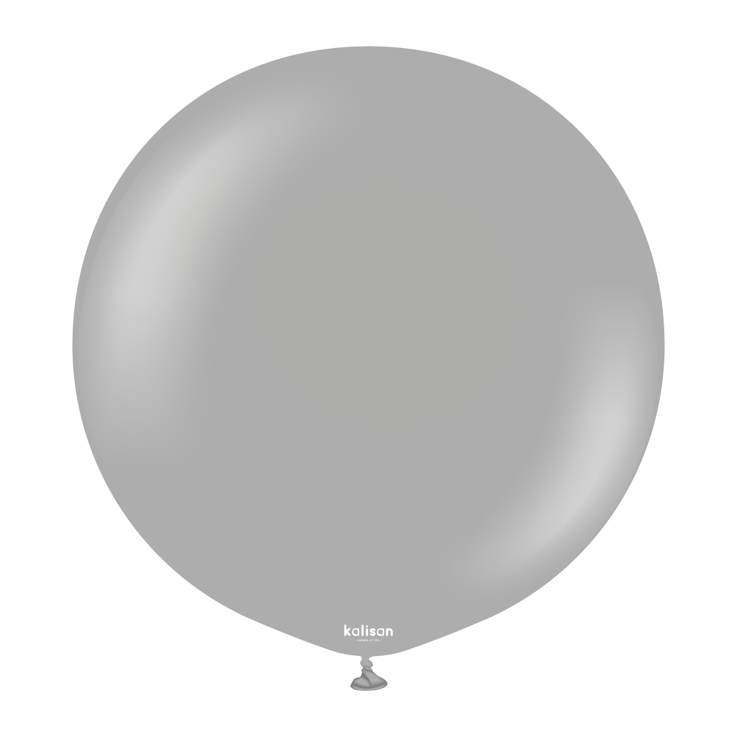 2335-standard-grey-24-36-inch-w-logo.png 24'' Standart Balon Gri (Grey) 2'li - Görsel 1