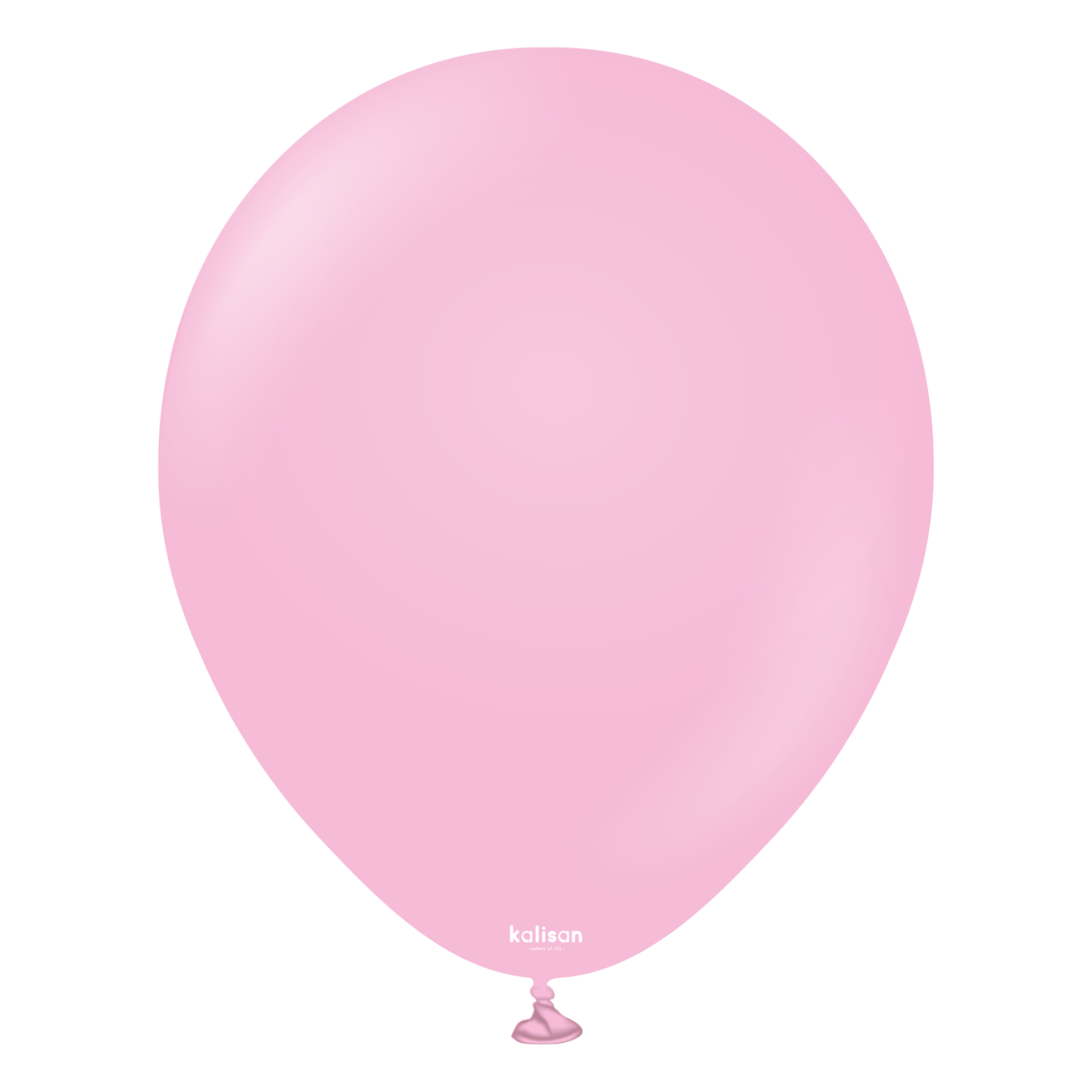 2337-standard-candy-pink-12-inch-w-logo.png 12'' Standart Balon Pembe Pudra (Pink Blush) 100'lü - Görsel 1