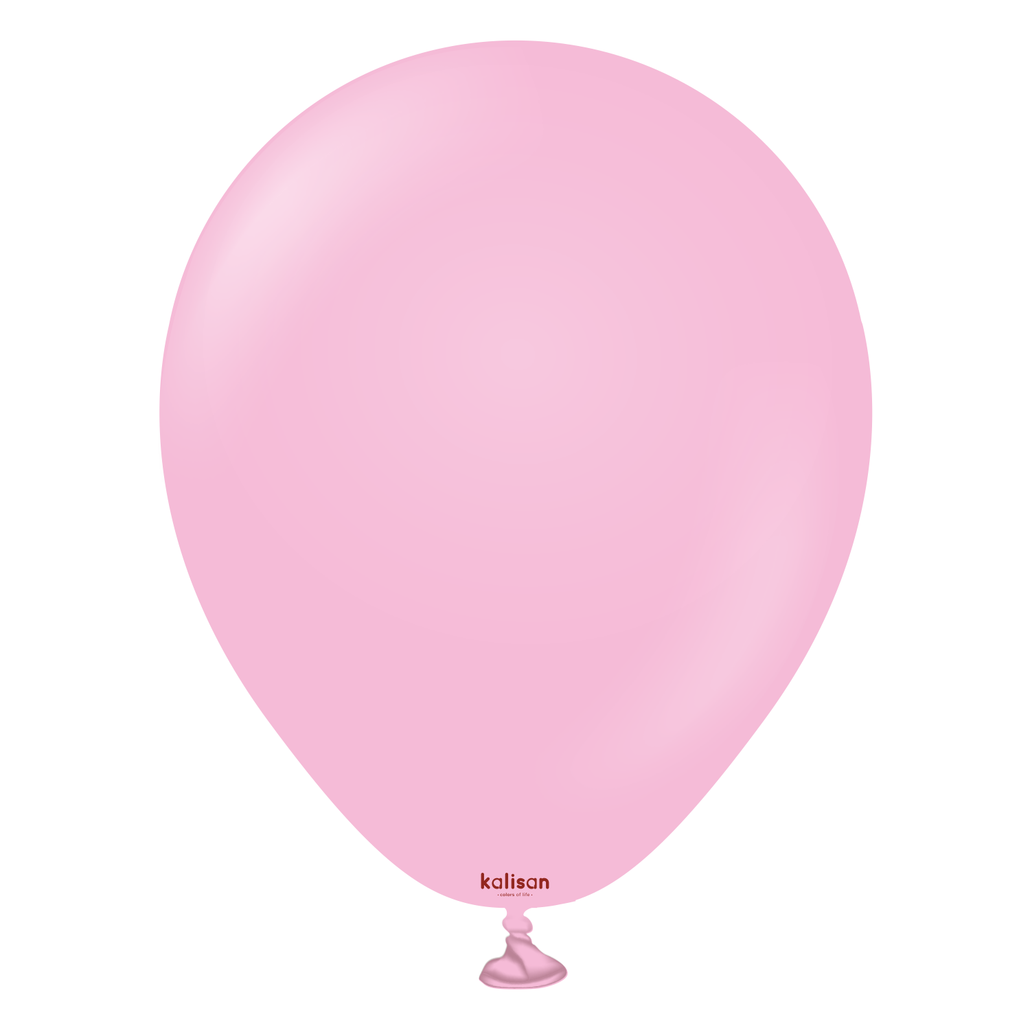 2337-standard-candy-pink-5-inch-w-logo.png 5'' Standart Balon Şeker Pembe (Candy Pink) 100'lü - Görsel 1