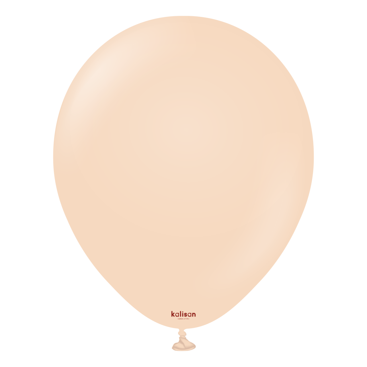2339-standard-blush-18-inch-w-logo.png 18'' Standart Balon Açık Kahve (Blush) 5'li - Görsel 1