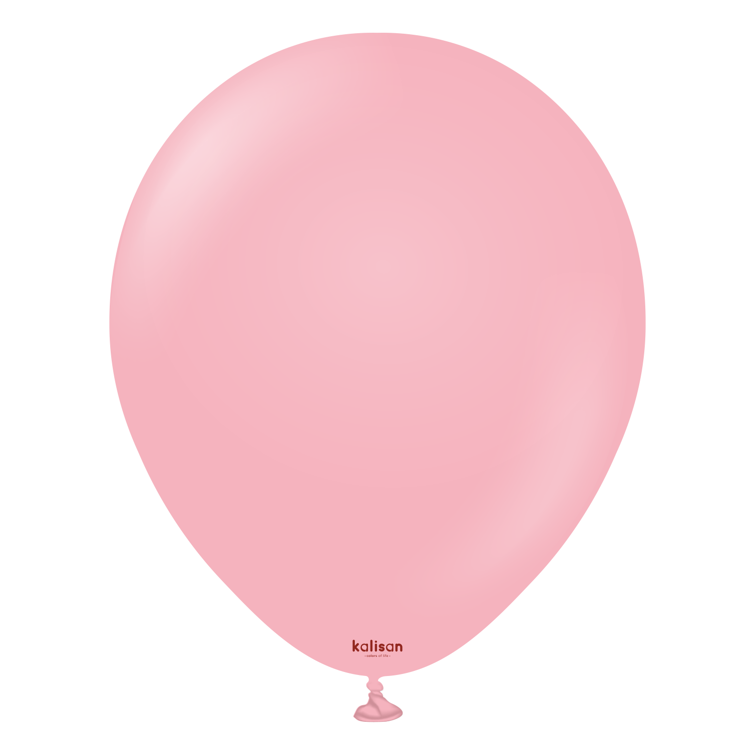 2344-standard-flamingo-pink-18-inch-w-logo.png 18'' Standart Balon Doğal Pembe (Flamingo Pink) 5'li - Görsel 1