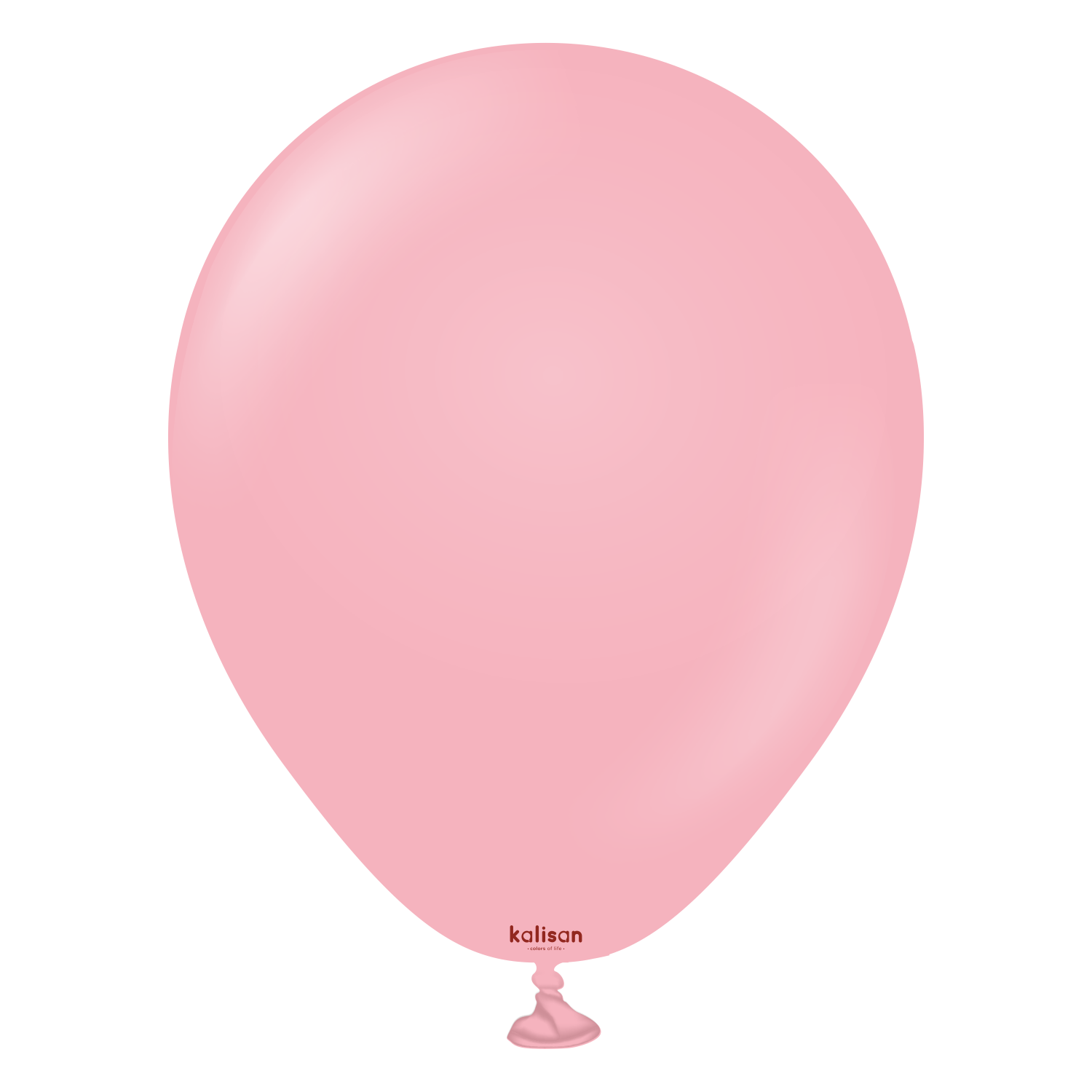 2344-standard-flamingo-pink-5-inch-w-logo.png 5'' Standart Balon Doğal Pembe (Flamingo Pink) 100'lü - Görsel 1