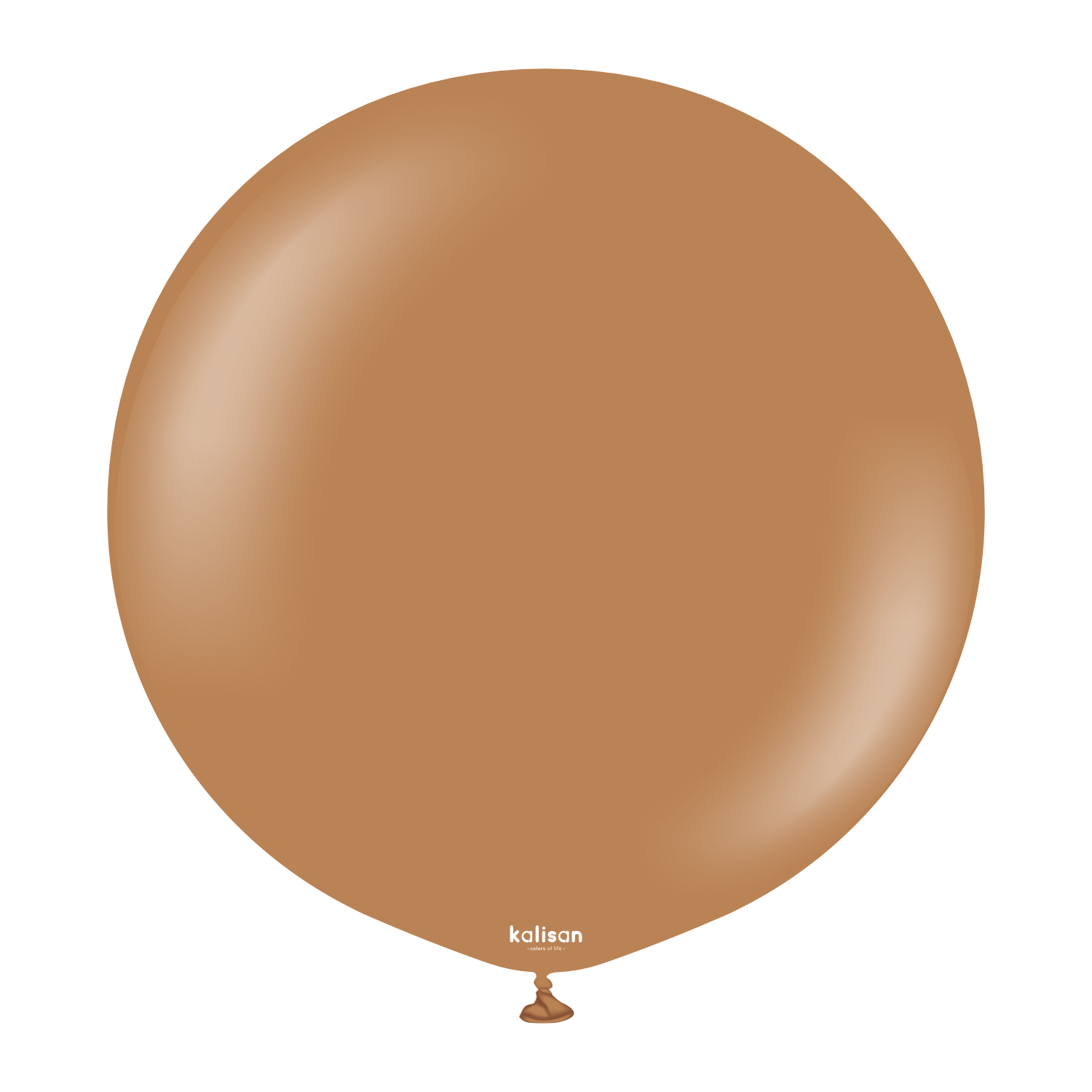 2346-standard-caramel-brown-24-36-inch-w-logo.png 24'' Standart Balon Karamel Kahve (Caramel Brown) 2'li - Görsel 1