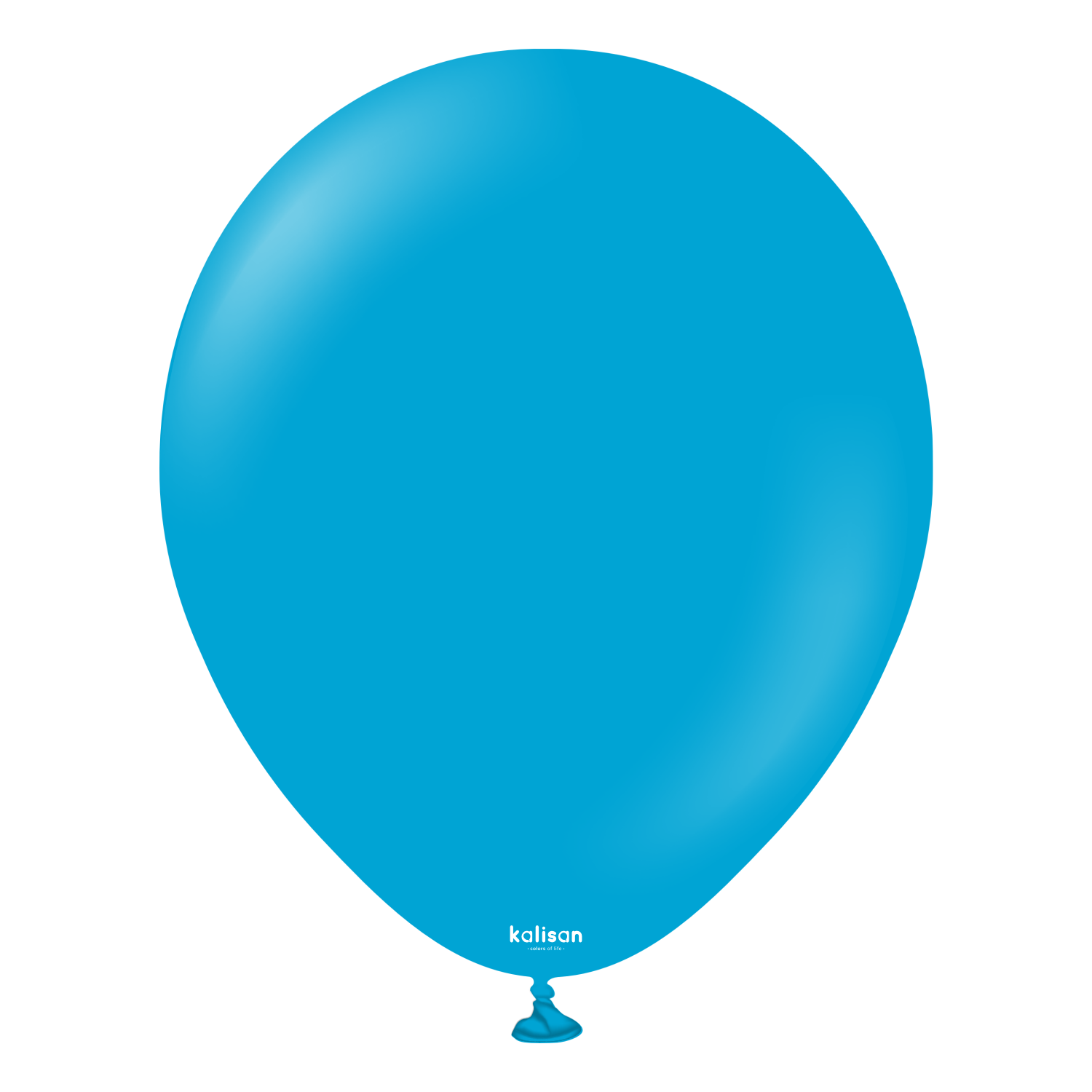 2347-standard-caribbean-blue-12-inch-w-logo.png 12'' Standart Balon Karayip Mavi (Caribbean Blue) 100'lü - Görsel 1