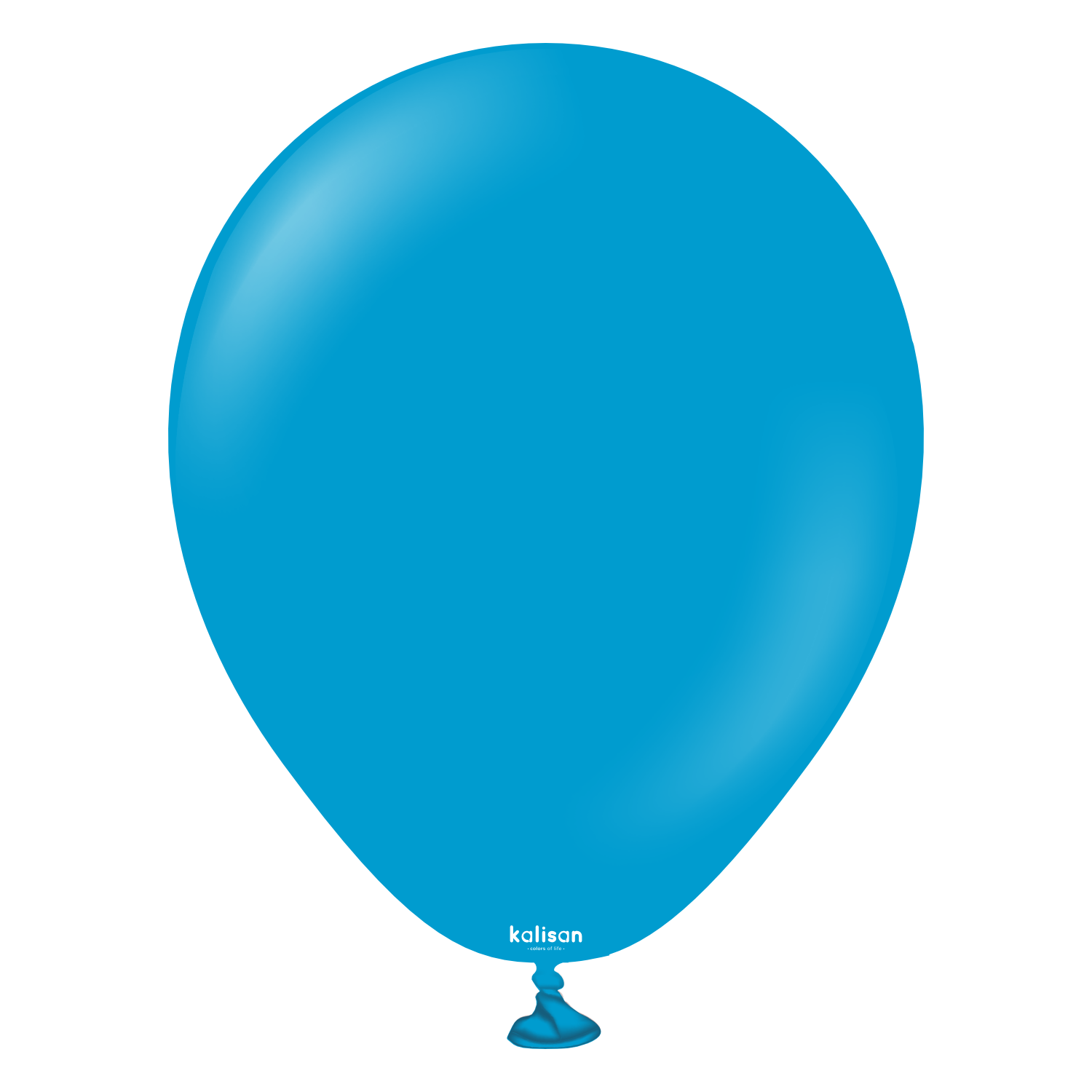 2347-standard-caribbean-blue-5-inch-w-logo.png 5'' Standart Balon Karayip Mavi (Caribbean Blue)100'lü 100'lü - Görsel 1