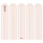 360M Pastel Pink Blush Sosis Balon (Pembe Pudra) 50'li Nozzle Up