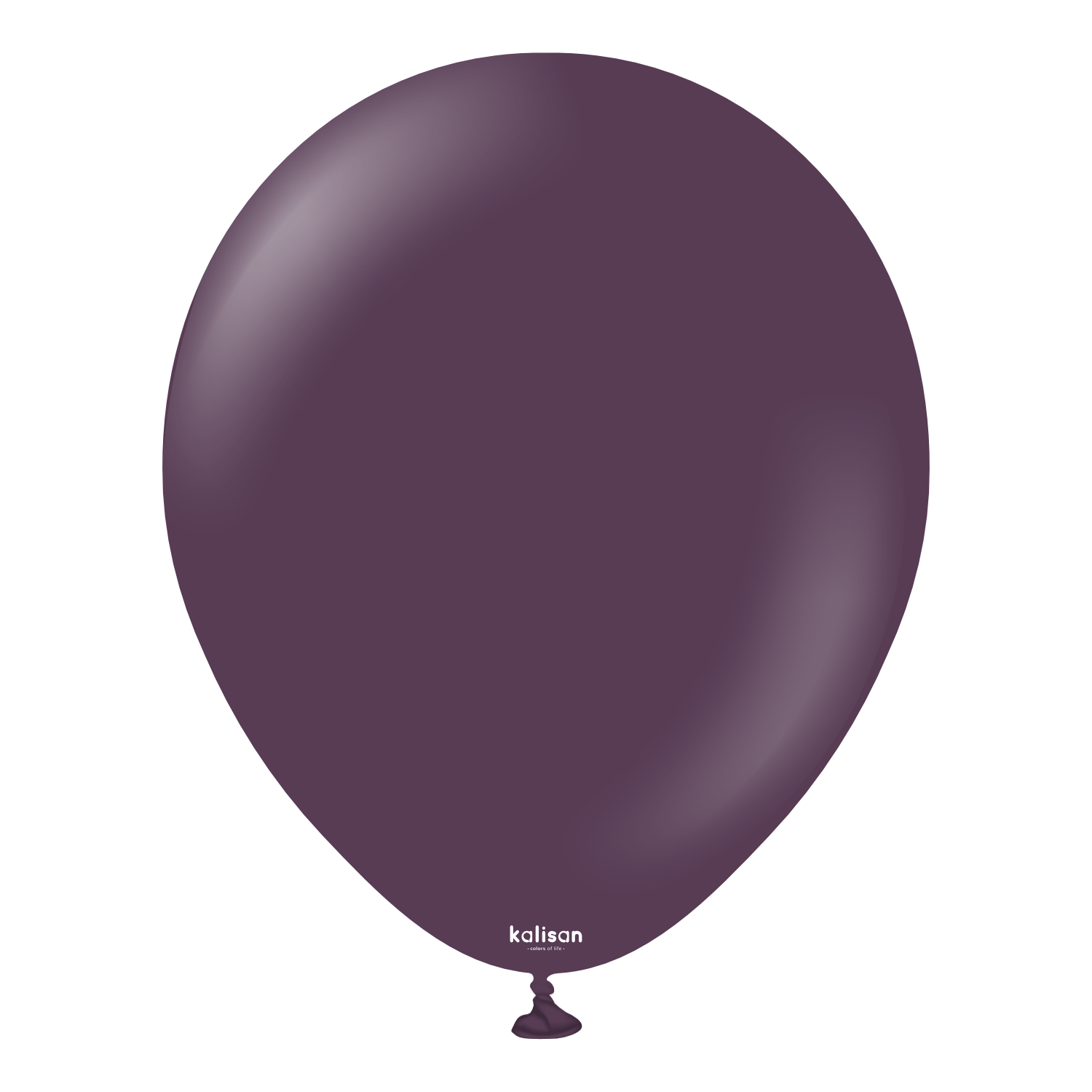 2353-standard-plum-12-inch-w-logo.png 12'' Standart Balon Mürdüm (Plum) 100'lü - Görsel 1