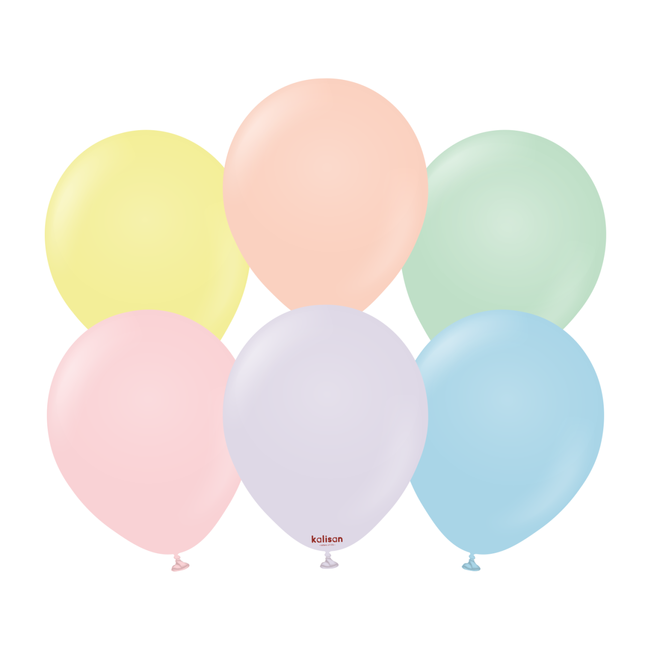 3000-macaron-mix-12-inch-w-logo.png 12'' Makaron Balon Karışık 100’lü - Görsel 1