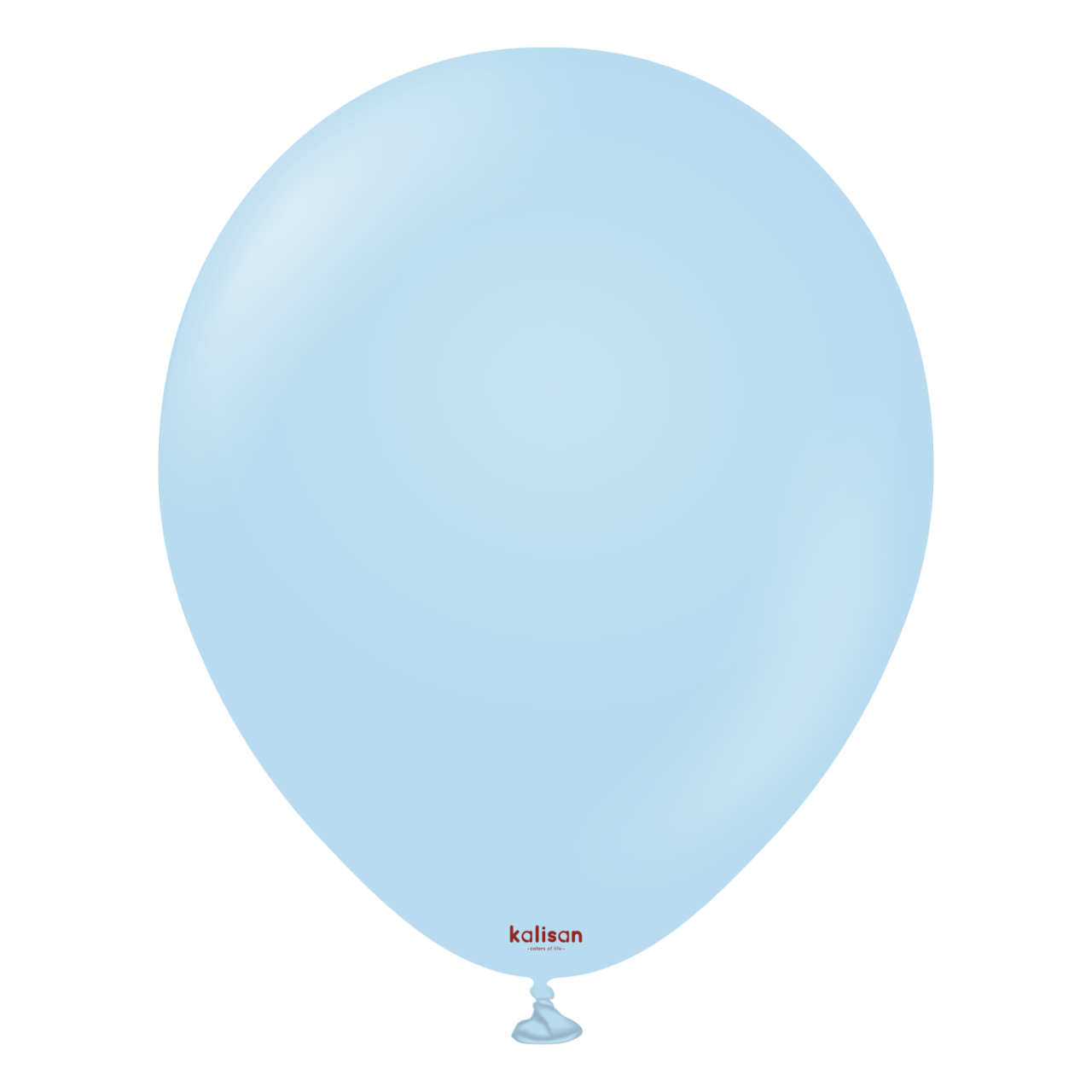 3001-macaron-blue-18-inch-w-logo.png 18'' Makaron Balon Mavi (Mac Blue) 5'li - Görsel 1