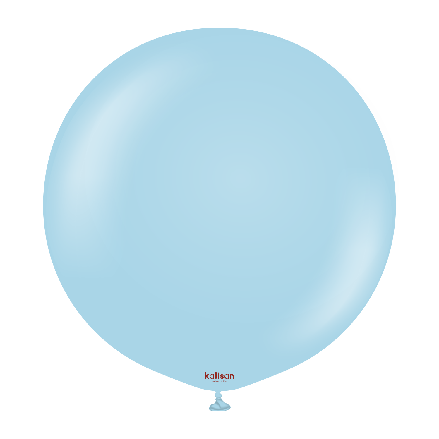 3001-macaron-blue-24-inch-w-logo.png 24'' Makaron Balon Mavi (Mac Blue) 2'li - Görsel 1