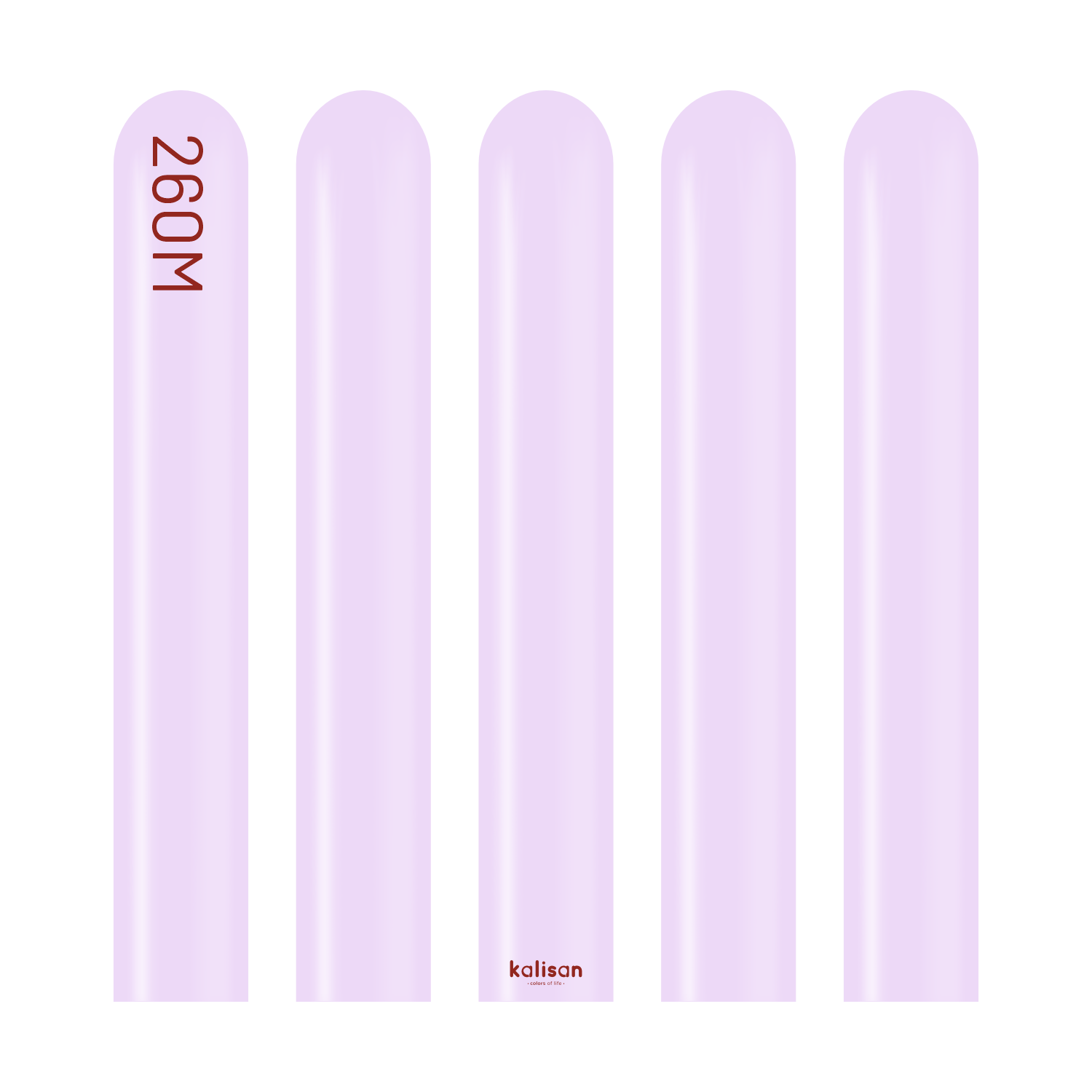 3003-macaron-lilac-260m-w-logo.png Makaron Lila Sosis Balon (Mac Lilac) 100'lü - Görsel 1