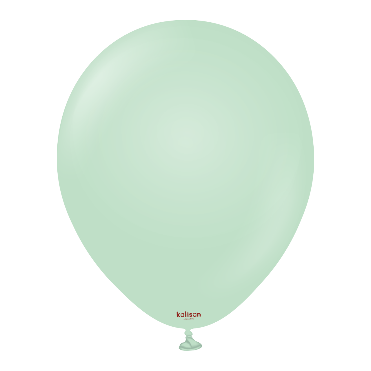 3004-macaron-green-12-inch-w-logo.png 12'' Makaron Balon Mint Yeşili (Mac Green) 100’lü - Görsel 1