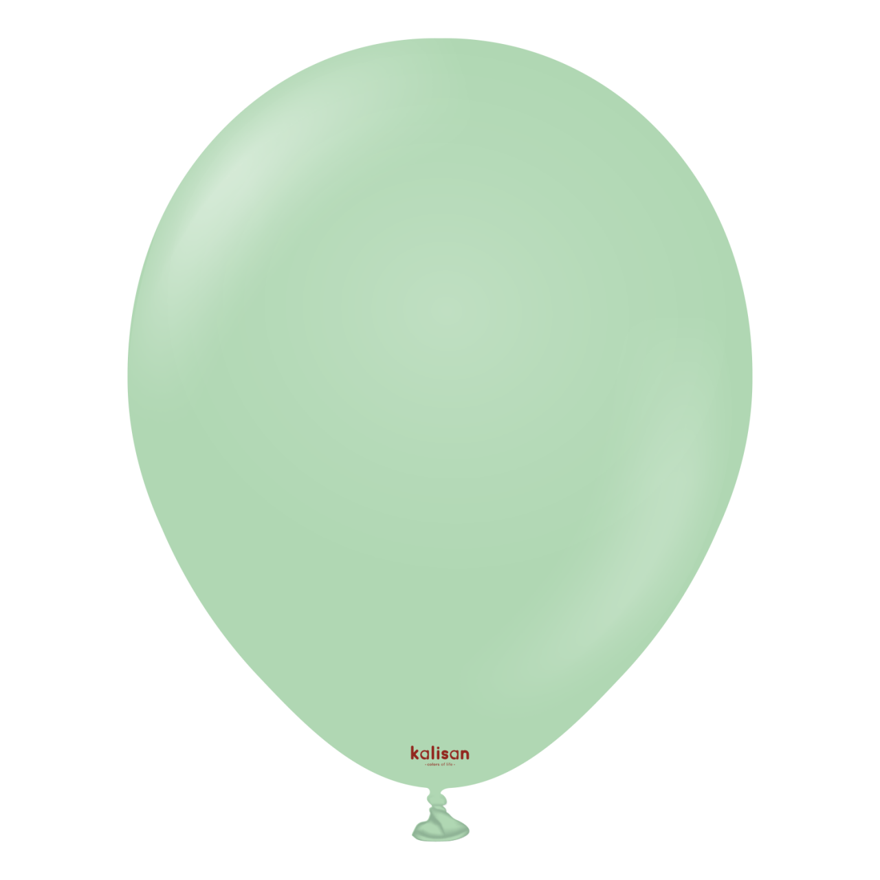 3004-macaron-green-18-inch-w-logo.png 18'' Makaron Balon Mint Yeşili (Mac Green) 5'li - Görsel 1