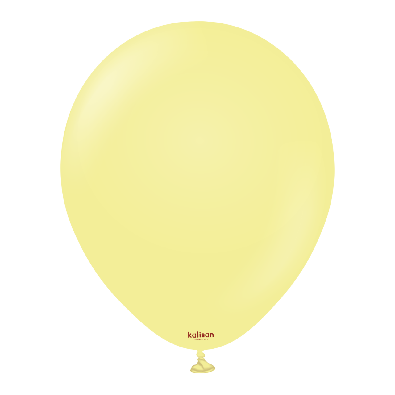 3005-macaron-yellow-12-inch-w-logo.png 12'' Makaron Balon Sarı (Mac Yellow) 100’lü - Görsel 1