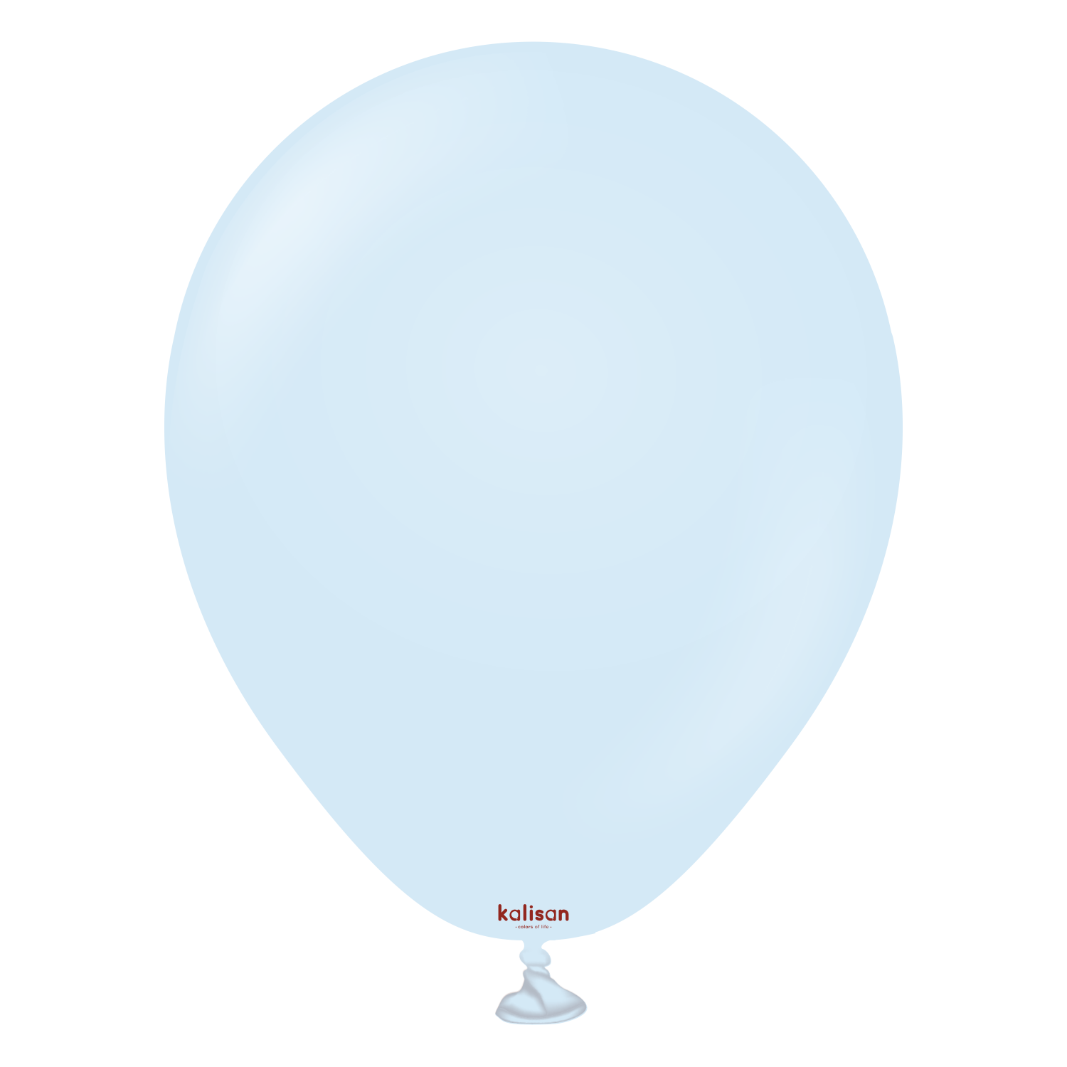3007-macaron-baby-blue-5-inch-w-logo.png 5'' Makaron Balon Bebek Mavi (Mac Baby Blue) 100’lü - Görsel 1