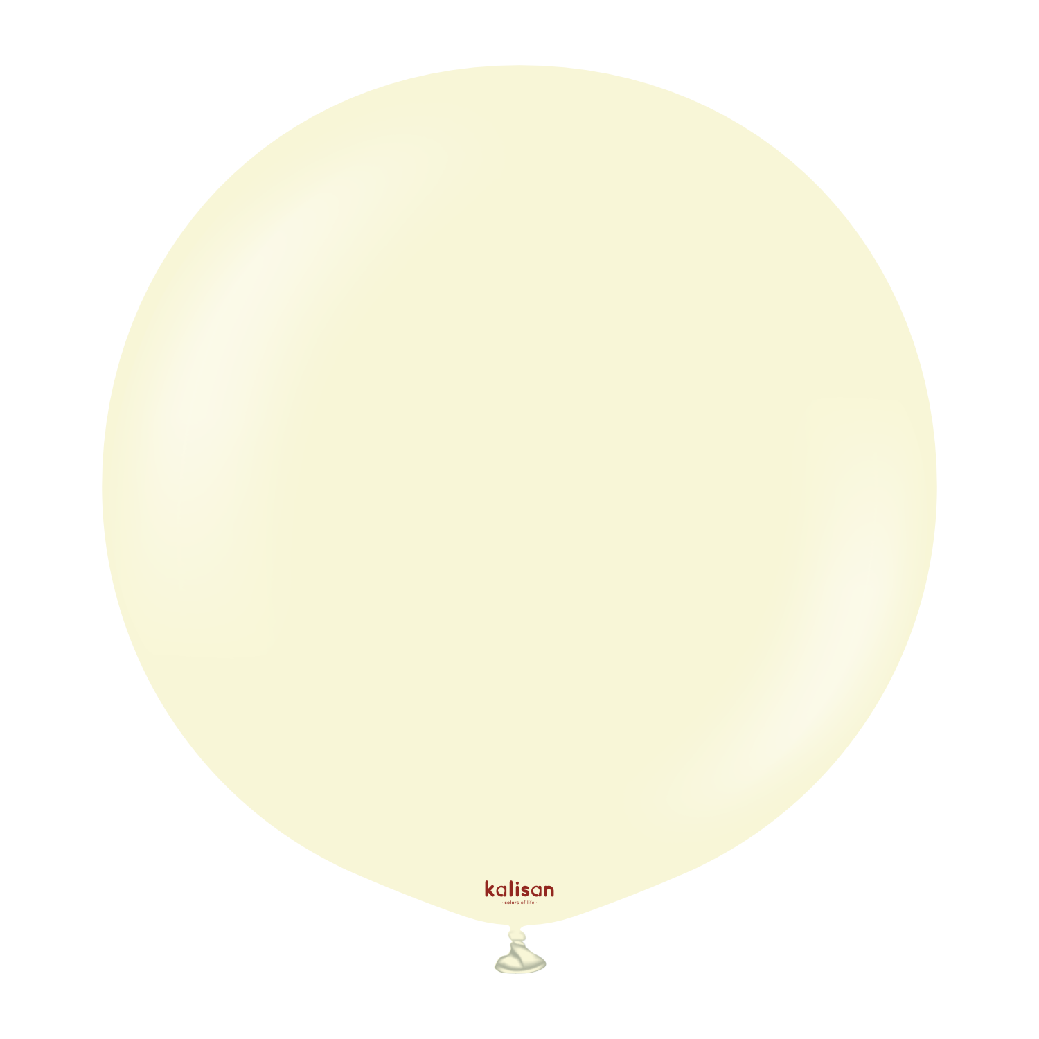 3008-macaron-pale-yellow-24-inch-w-logo.png 24'' Makaron Pale Sarı Balon (Pale Yellow) 2'li - Görsel 1