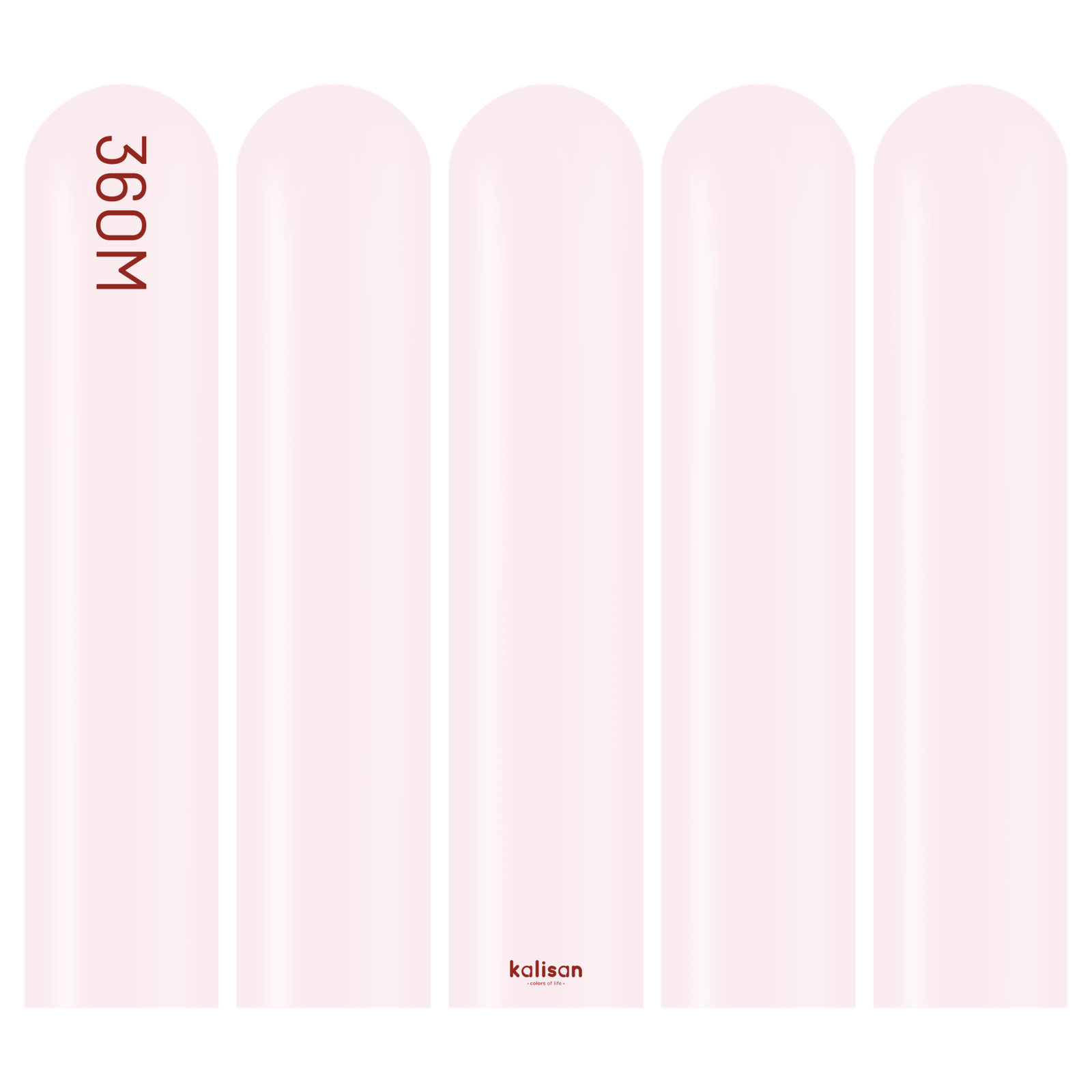 3010-macaron-pale-pink-360-w-logo-1.png 360M Makaron Pale Pembe Sosis Balon (Pale Pink) 50'li Nozzle Up - Görsel 1