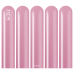 360M Mirror Pembe Sosis Balon (Pink) 50'li Nozzle Up