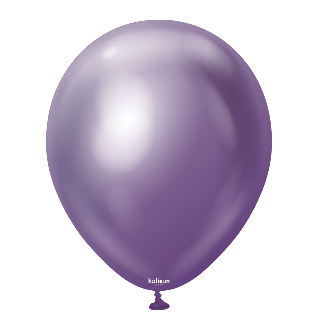 5004-mirror-violet-12-18-inch-w-logo-1.png 18'' Mirror Balon Mor (Violet) 5'li - Görsel 1
