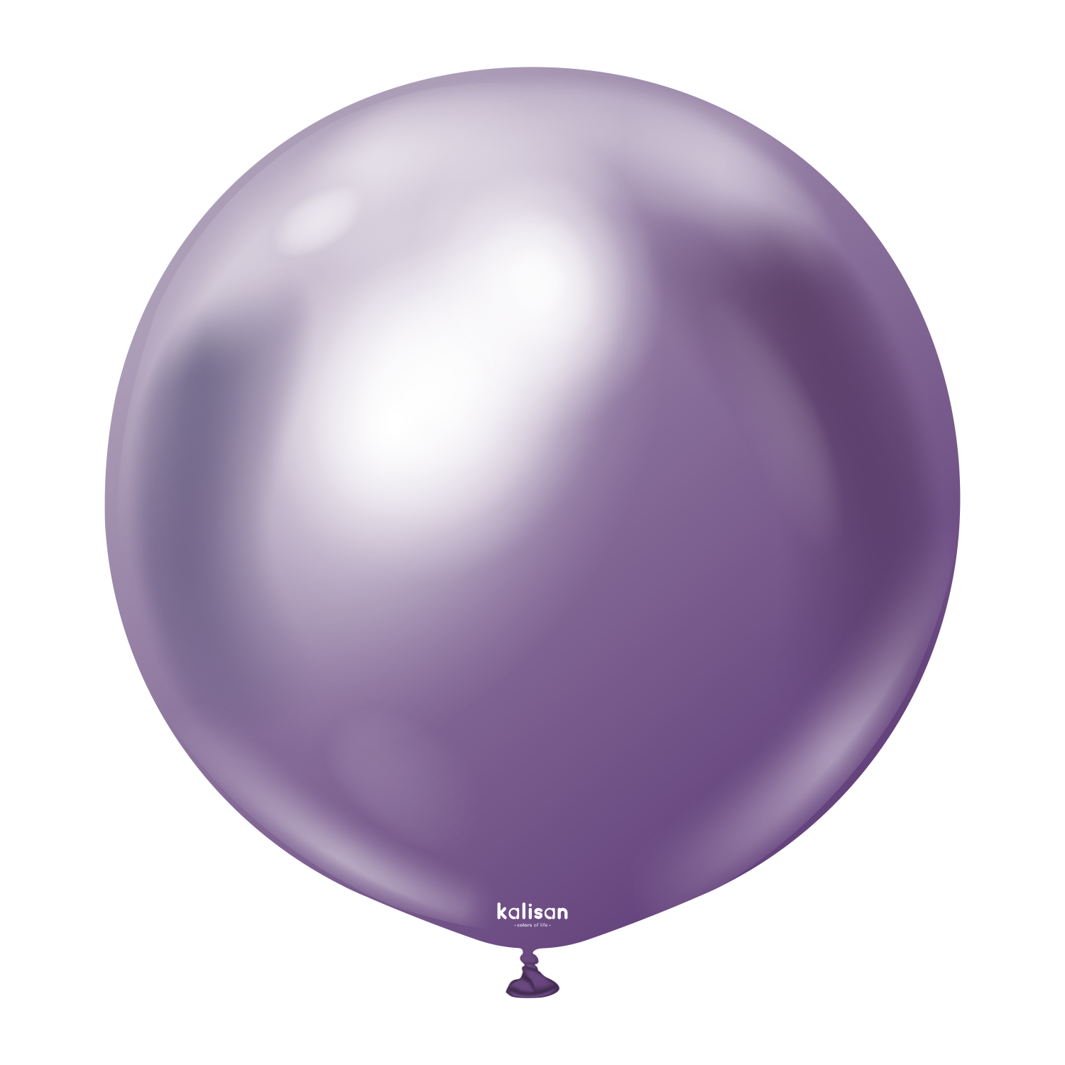 5004-mirror-violet-24-36-inch-w-logo.png 24'' Mirror Balon Mor (Violet) 2'li - Görsel 1