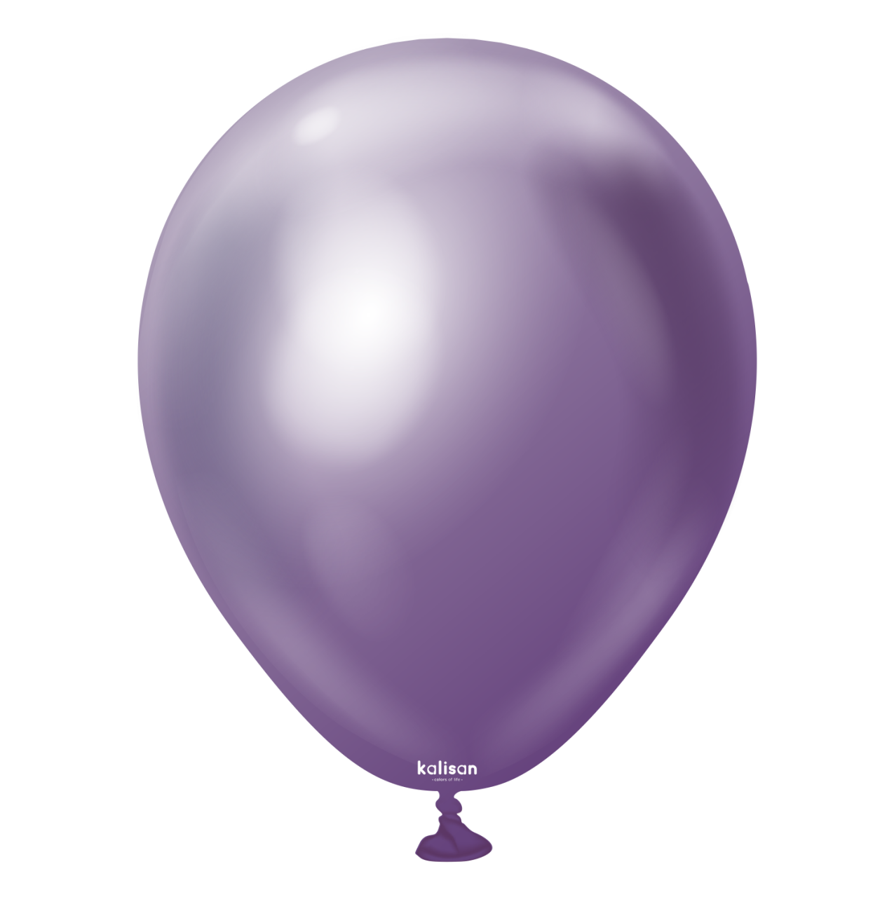 5004-mirror-violet-5-inch-w-logo.png 5'' Mirror Balon Mor (Violet) 100’lü - Görsel 1
