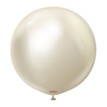 24'' Mirror Balon Beyaz Altın (White Gold) 2'li