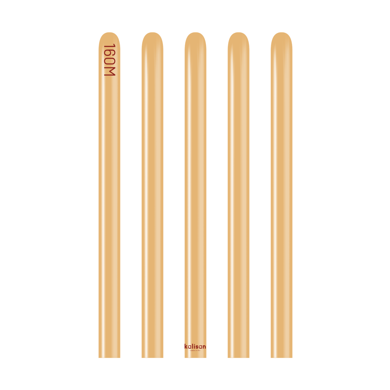 7002-metallic-gold-160-w-logo.png 160M Metalik Altın Sosis Balon (Metallic Gold) 50'li Nozzle Up - Görsel 1