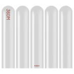 360M Metalik Gümüş Sosis Balon (Metallic Silver) 50'li Nozzle Up