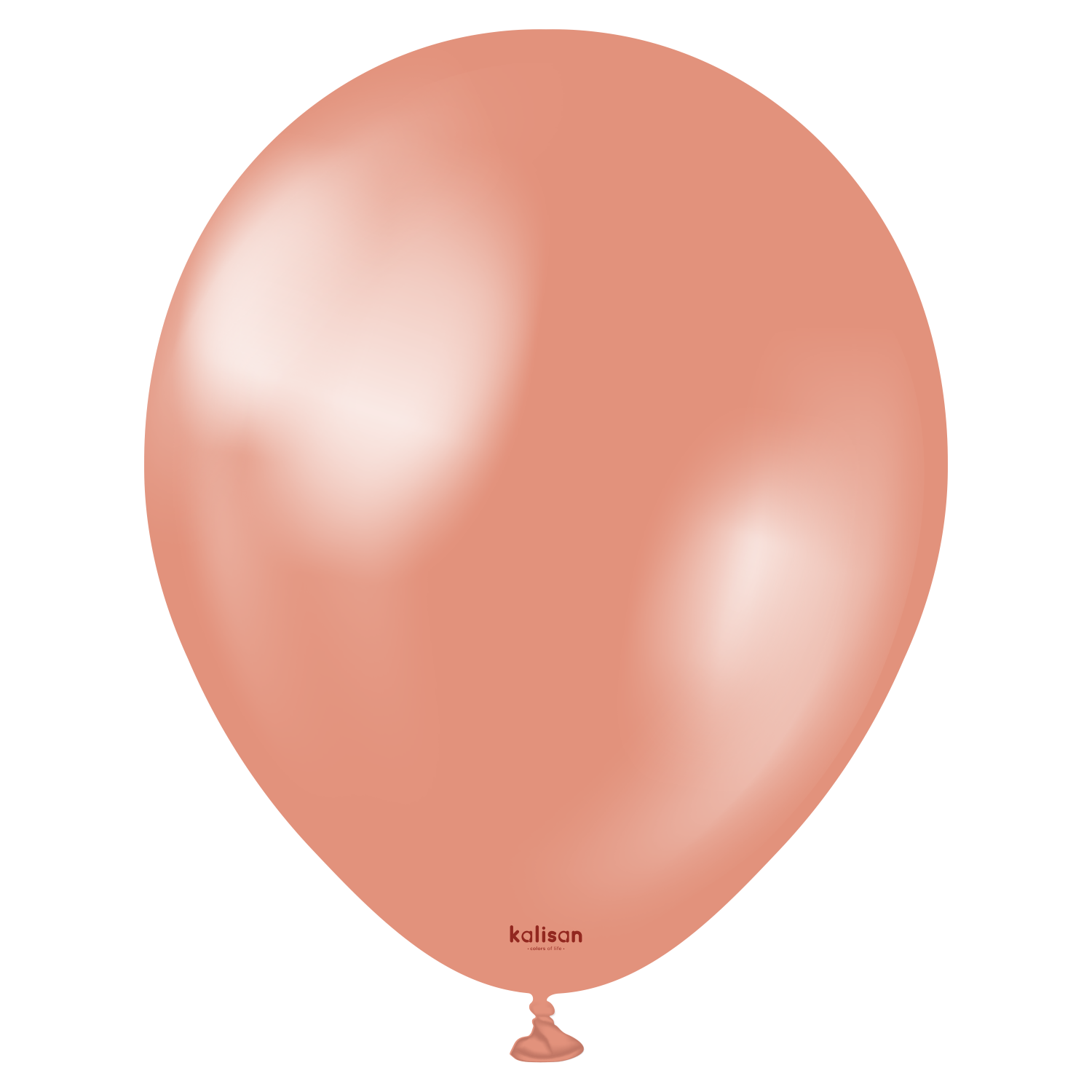 7004-metallic-rose-gold-12-inch-w-logo.png 11'' Kalisan Metalik Rosegold (Gül Kurusu) Balon 50'li - Görsel 1