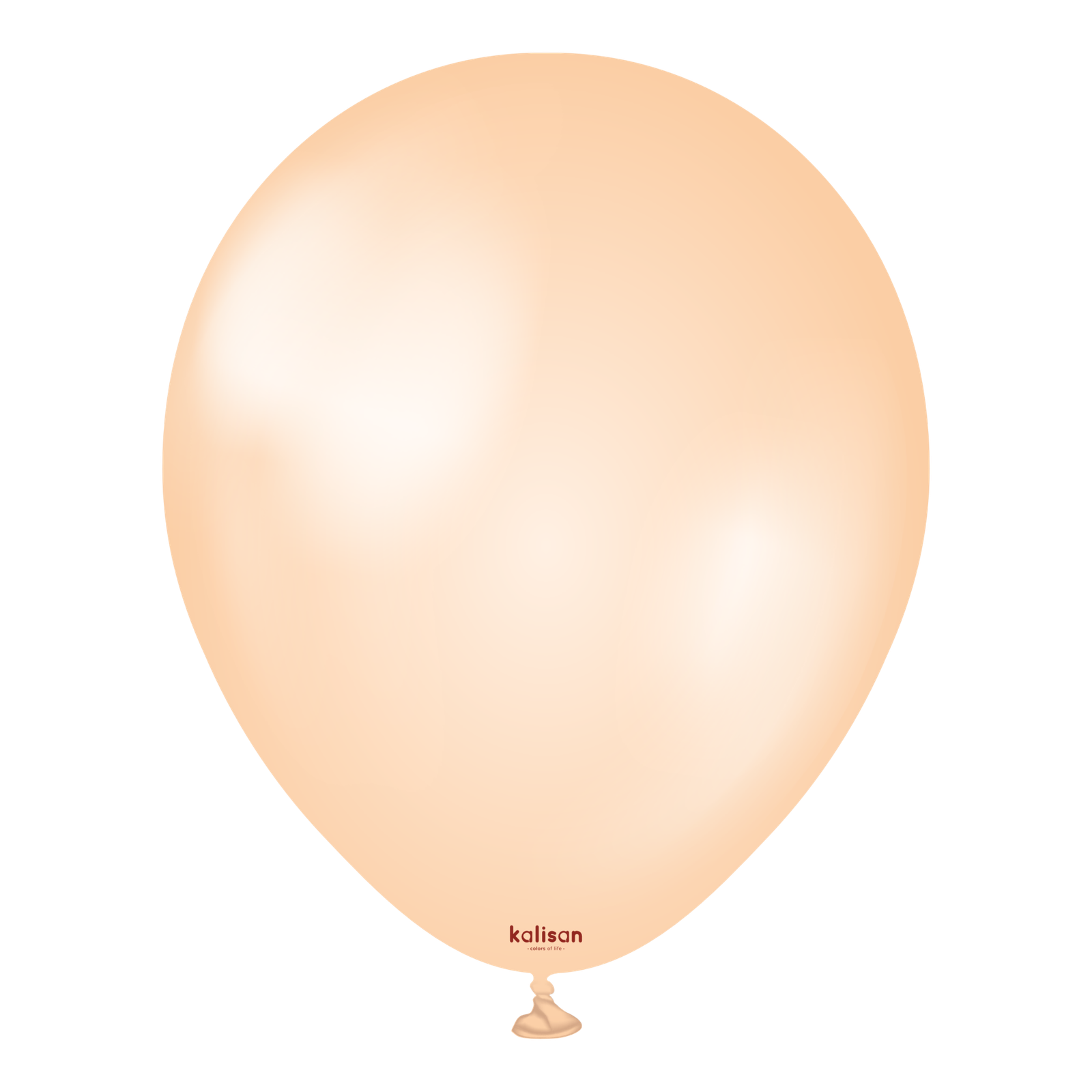 7009-pearl-salmon-12-inch-w-logo.png 11'' Kalisan Metalik Somon Balon (Salmon) 50'li - Görsel 1