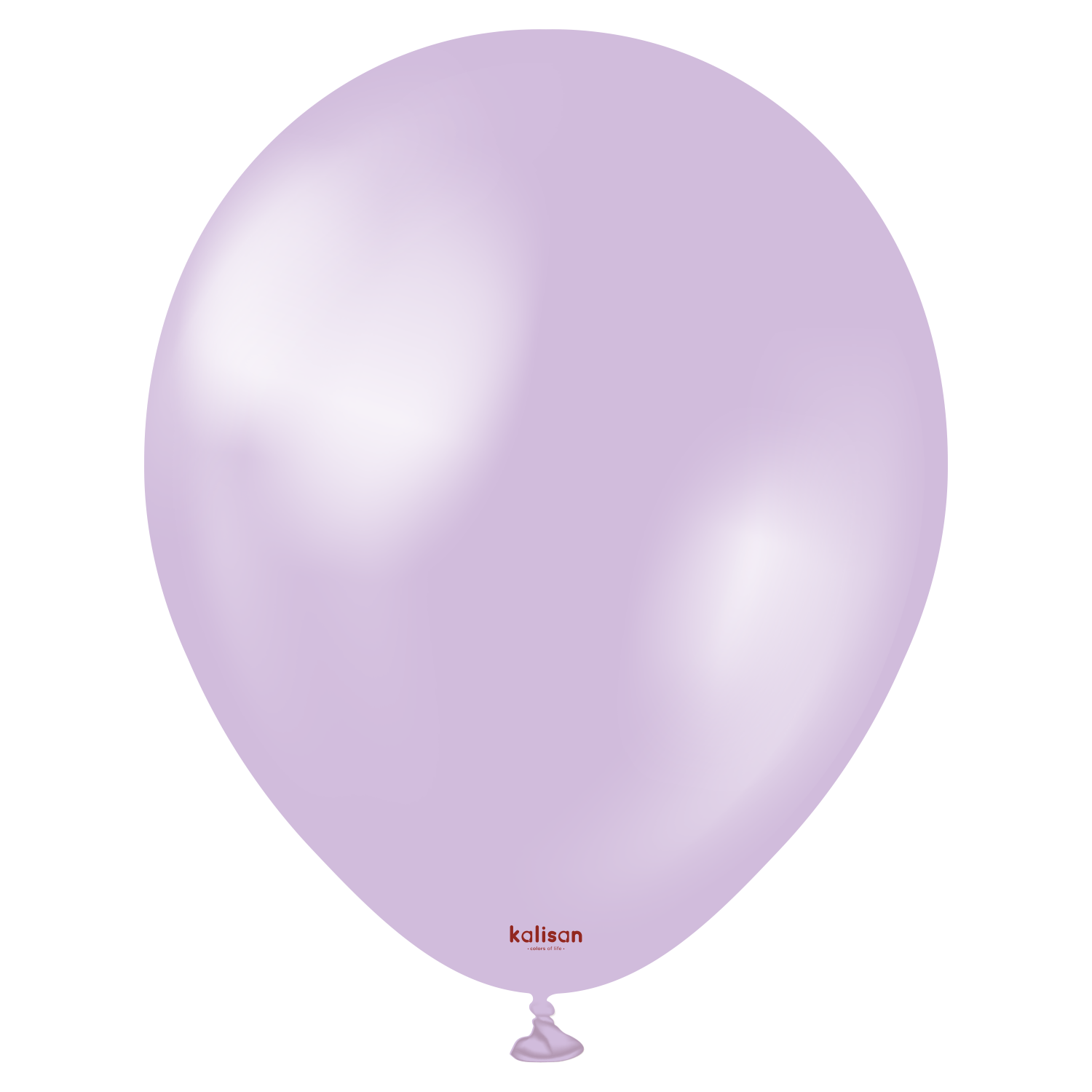 7010-pearl-lilac-12-inch-w-logo.png 11'' Kalisan Metalik Lila Balon (Lilac) 50'li - Görsel 1
